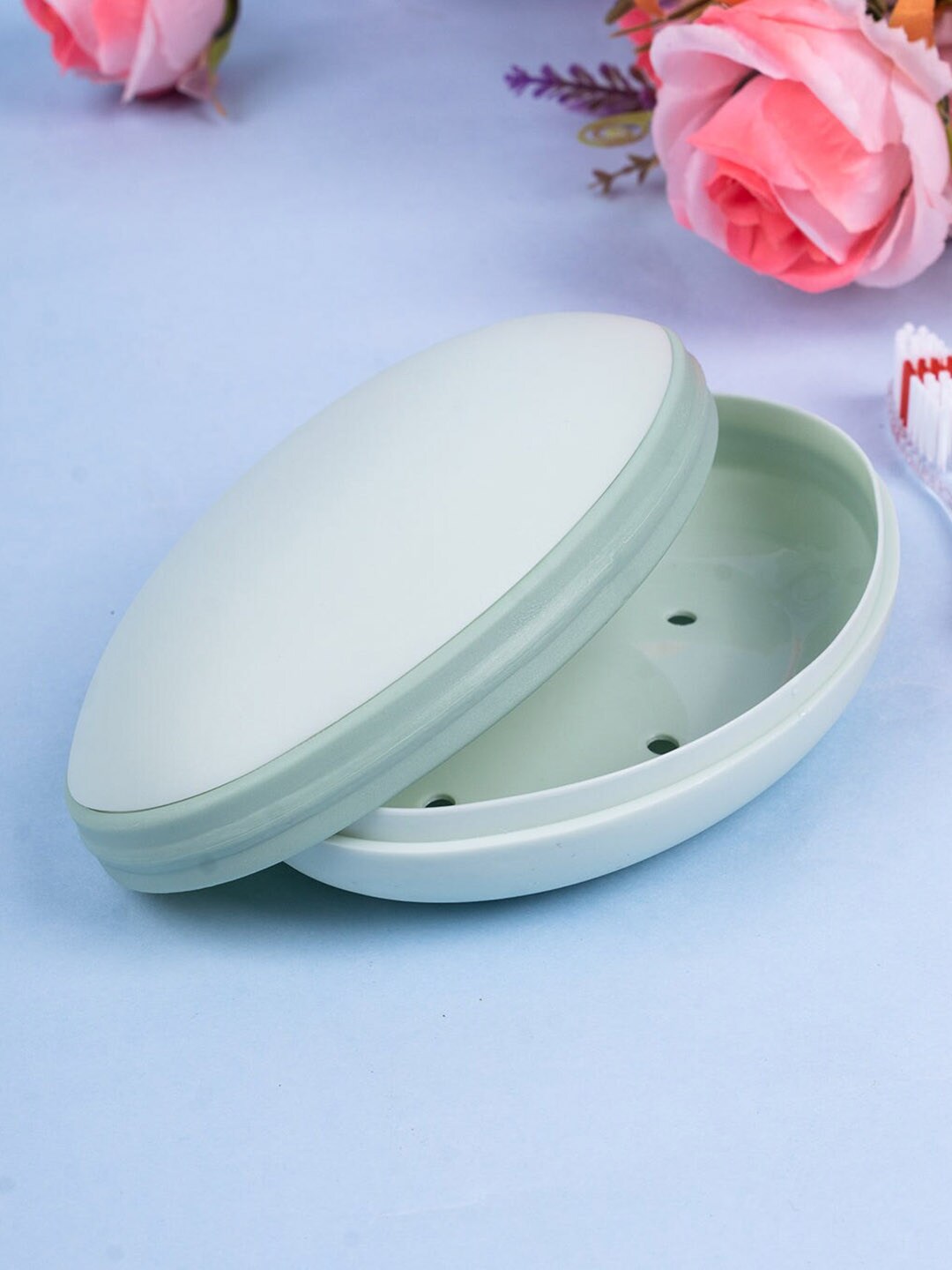 MARKET99 Olive Solid Plastic Soap Dish Holder Price in India