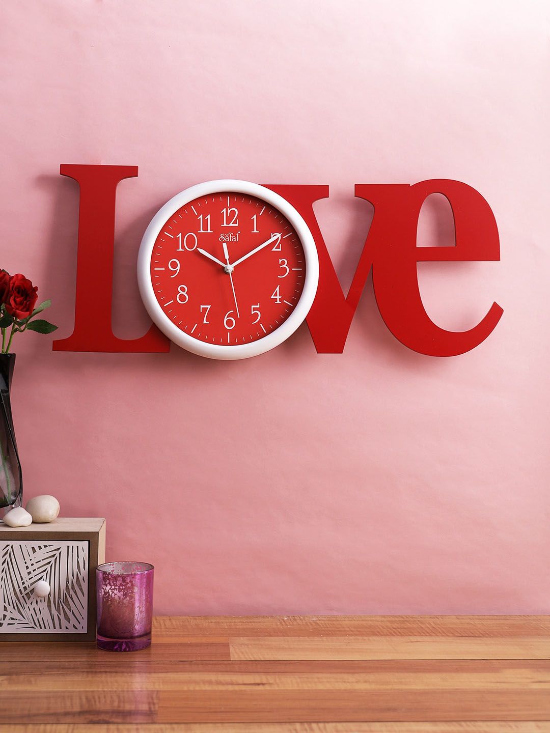 Safal Unisex Red Clocks Price in India