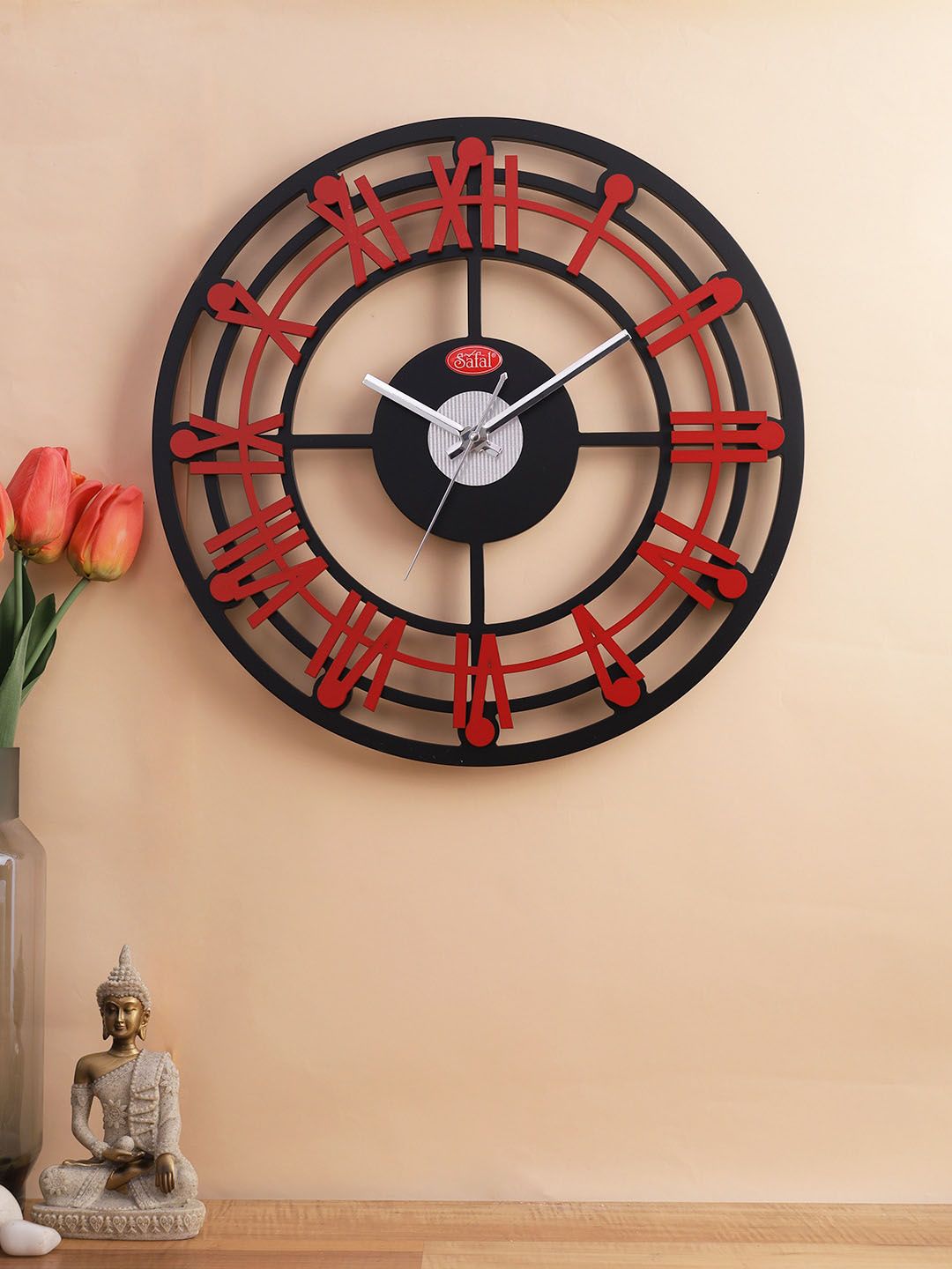 Safal Unisex Black Clocks Price in India