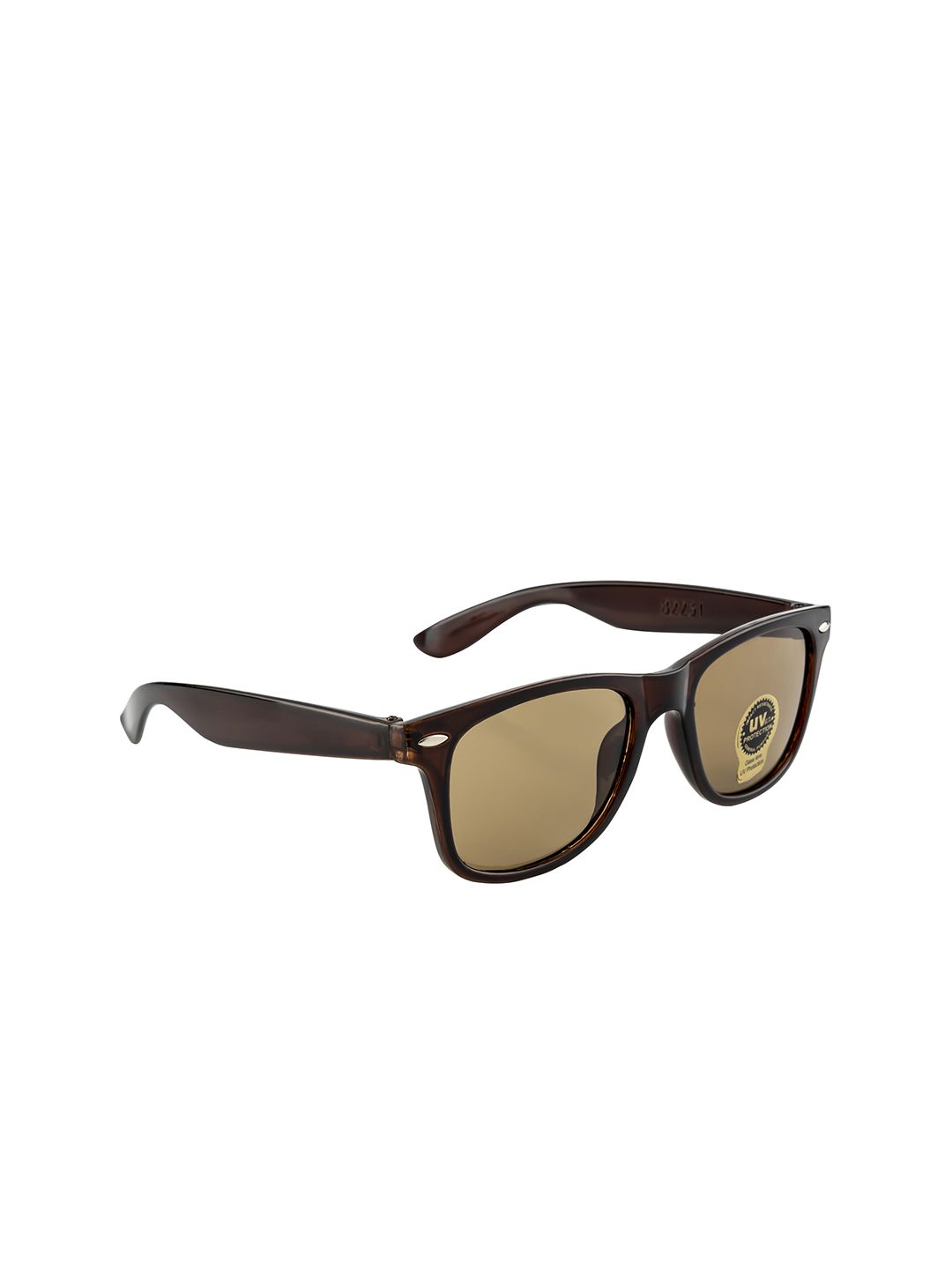 Mast & Harbour Unisex Brown Lens & Brown Wayfarer Sunglasses MH-M22124-Brown