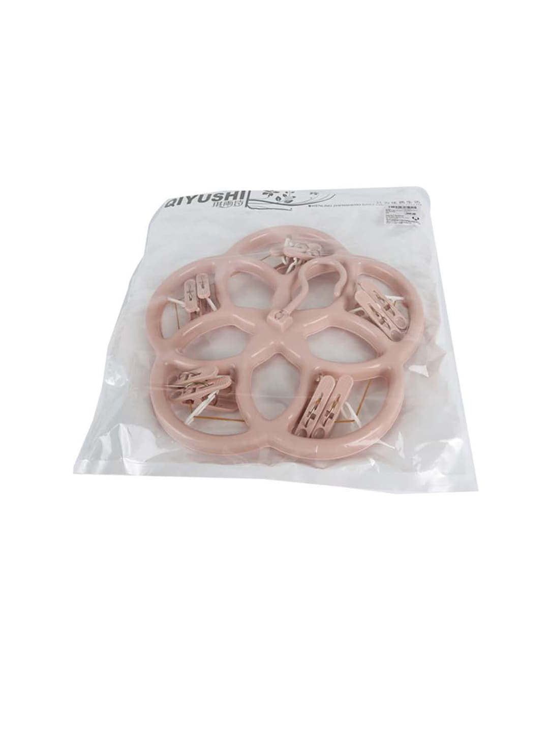 MARKET99 Pink Solid Drying Stand Hanger with 10 Clips Price in India