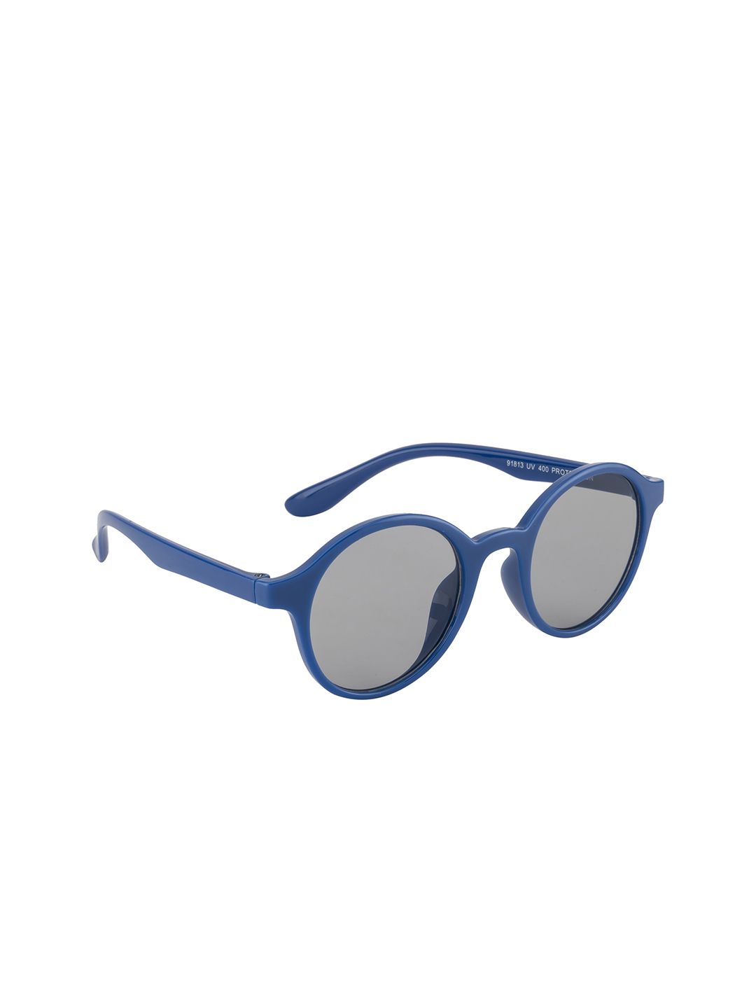 YK Unisex Kids Grey Lens & Blue Round Sunglasses with UV Protected Lens-YK-J7596