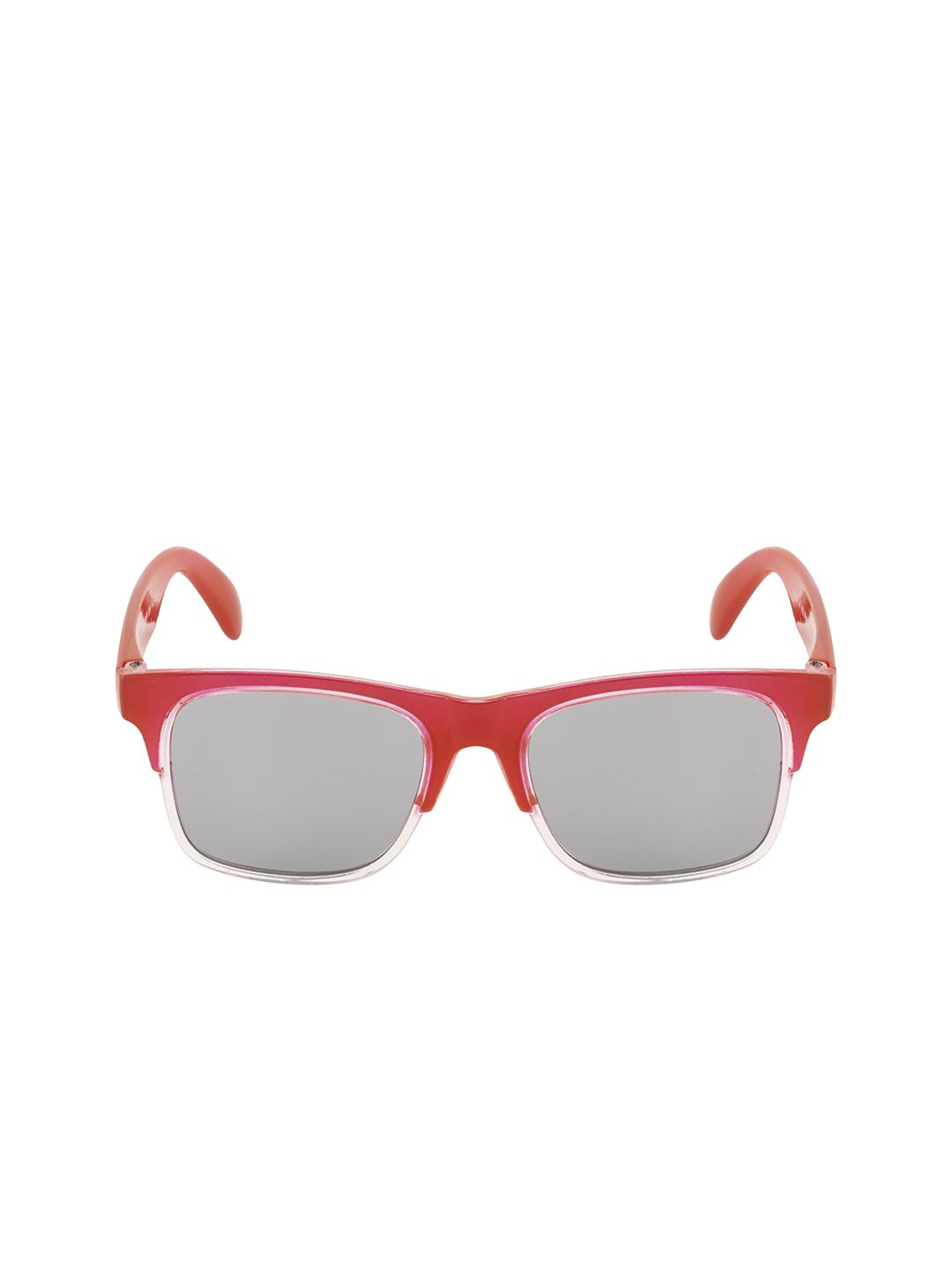 YK Unisex Kids Grey Lens & Red Browline Sunglasses YK-J7536-Grey