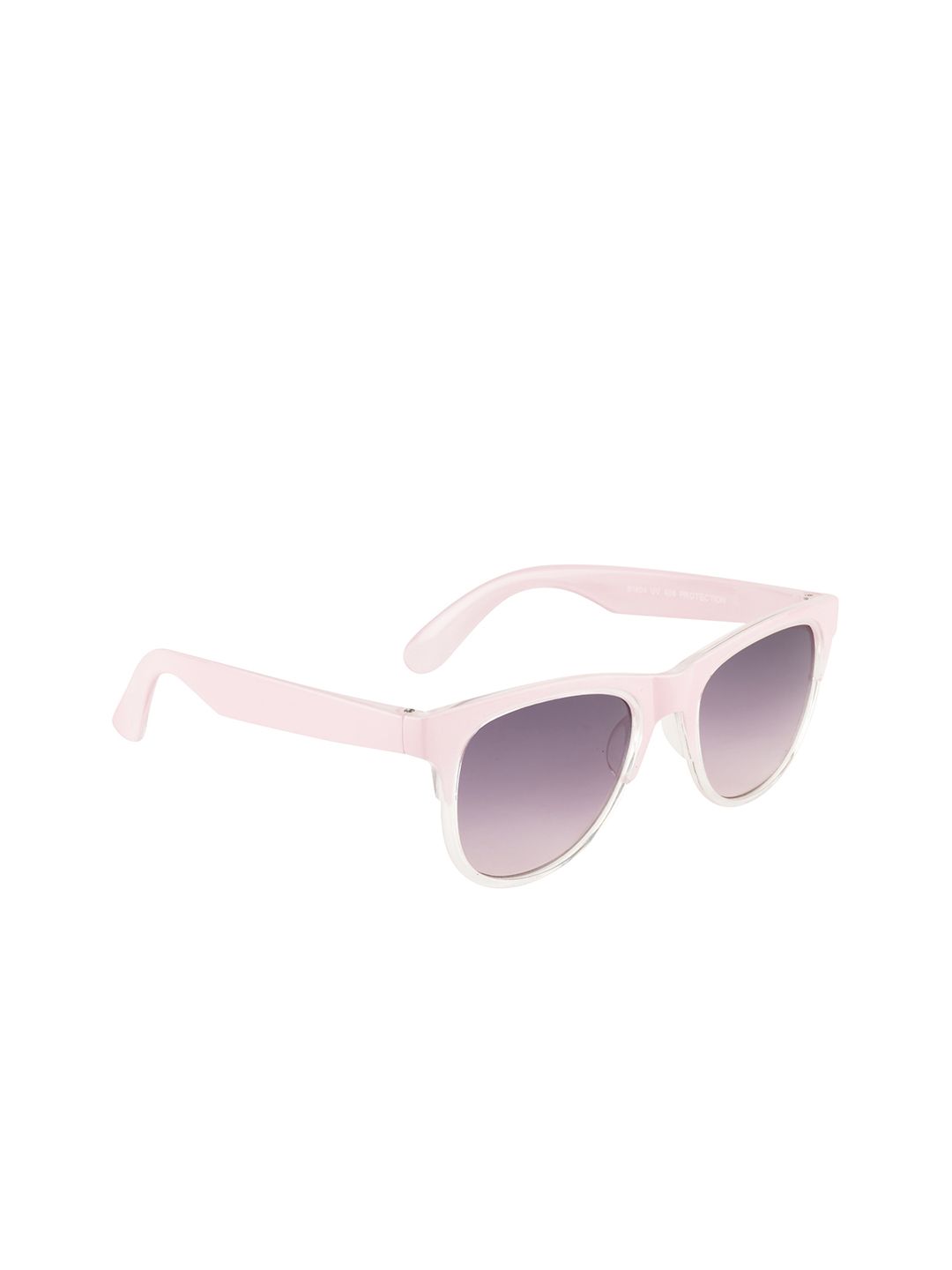 YK Unisex Kids Purple Lens & Pink Browline Sunglasses with UV Protected Lens YK-J7587