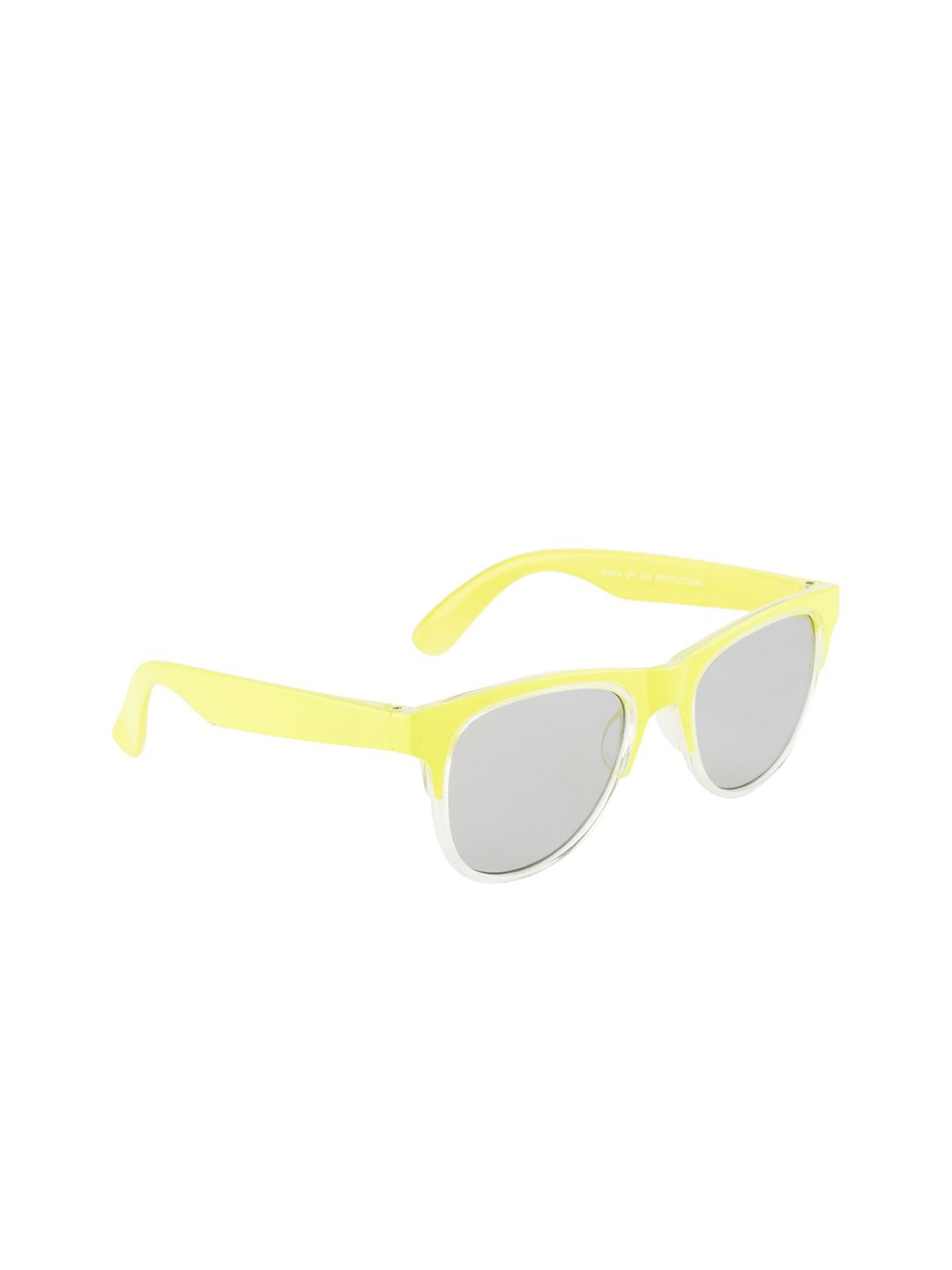 YK Kids Grey Lens & Yellow Browline Sunglasses with UV Protected Lens YK-J7581