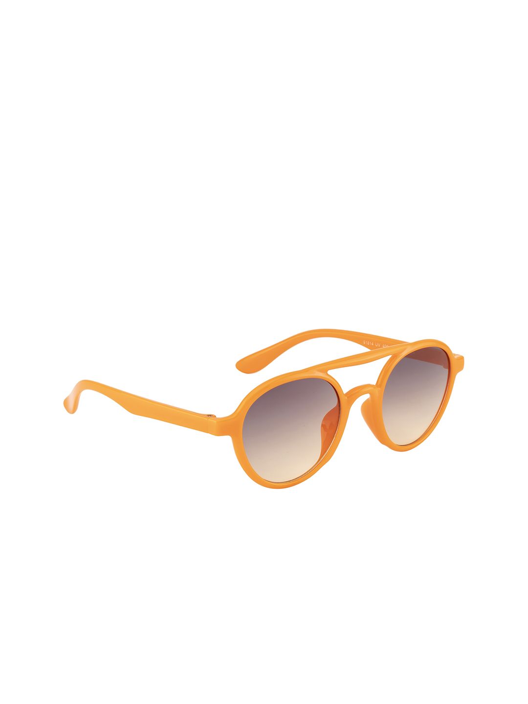 YK Unisex Kids Purple Lens & Orange Oval Sunglasses YK-J7573-Purple Gradient