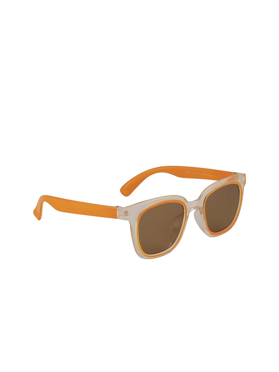 YK Kids Brown Lens & White Wayfarer Sunglass with UV Protected Lens YK-J7630