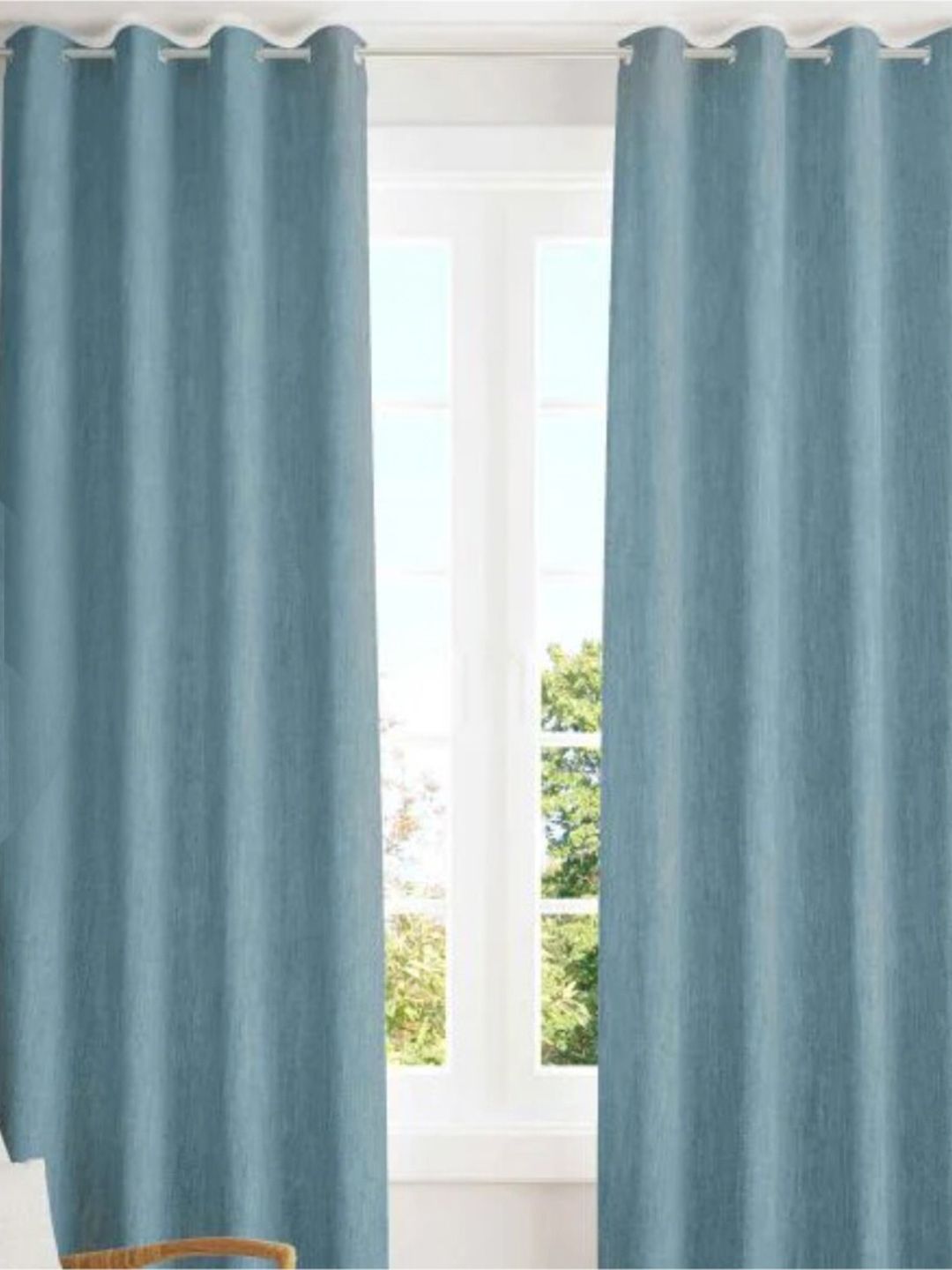URBAN SPACE Blue Out Long Door Curtains Price in India