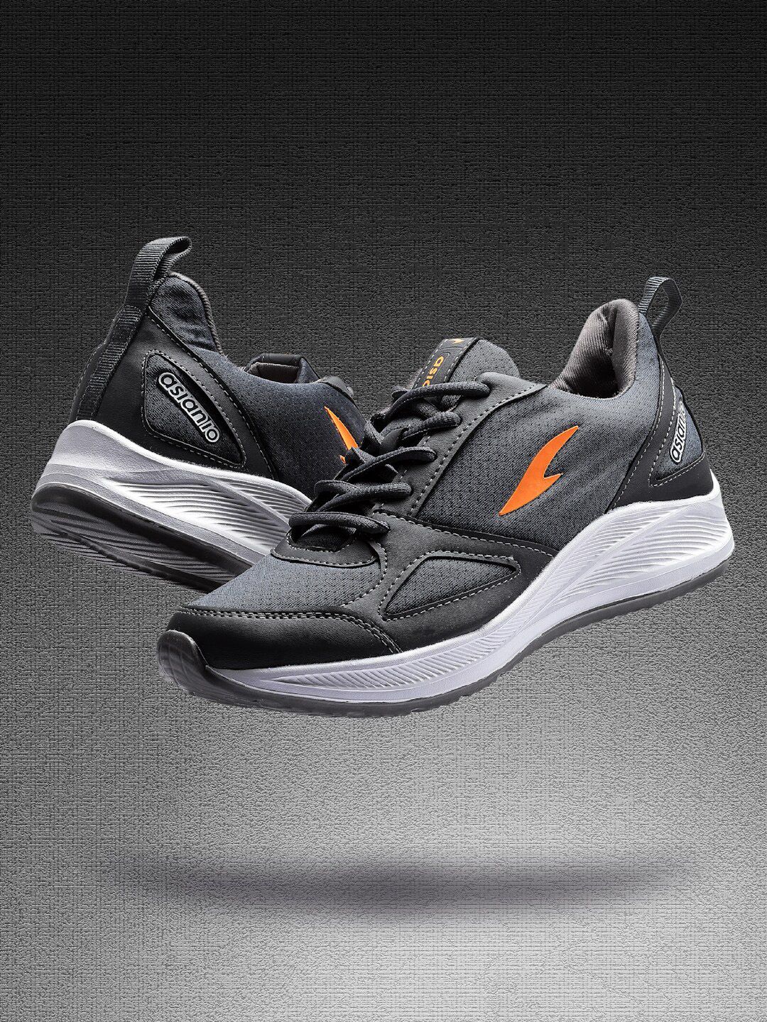 ASIAN Men Grey Mesh Running Non-Marking Shoes