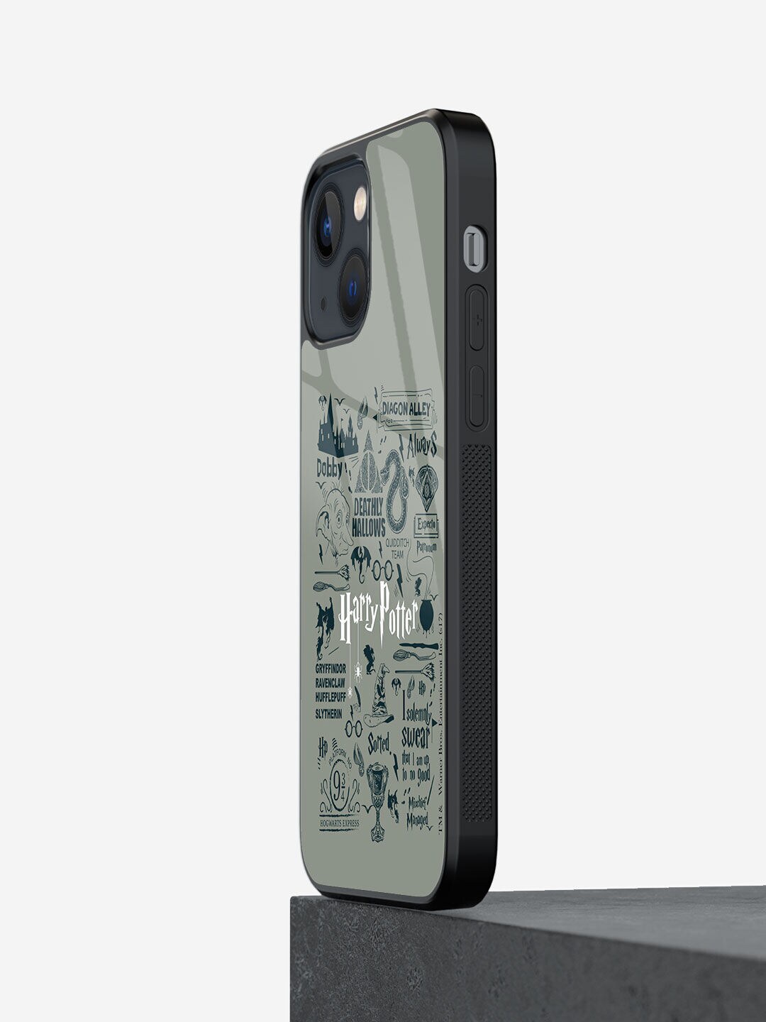 macmerise Grey Printed Harry Potter Infographic iPhone 13 Back Case Price in India