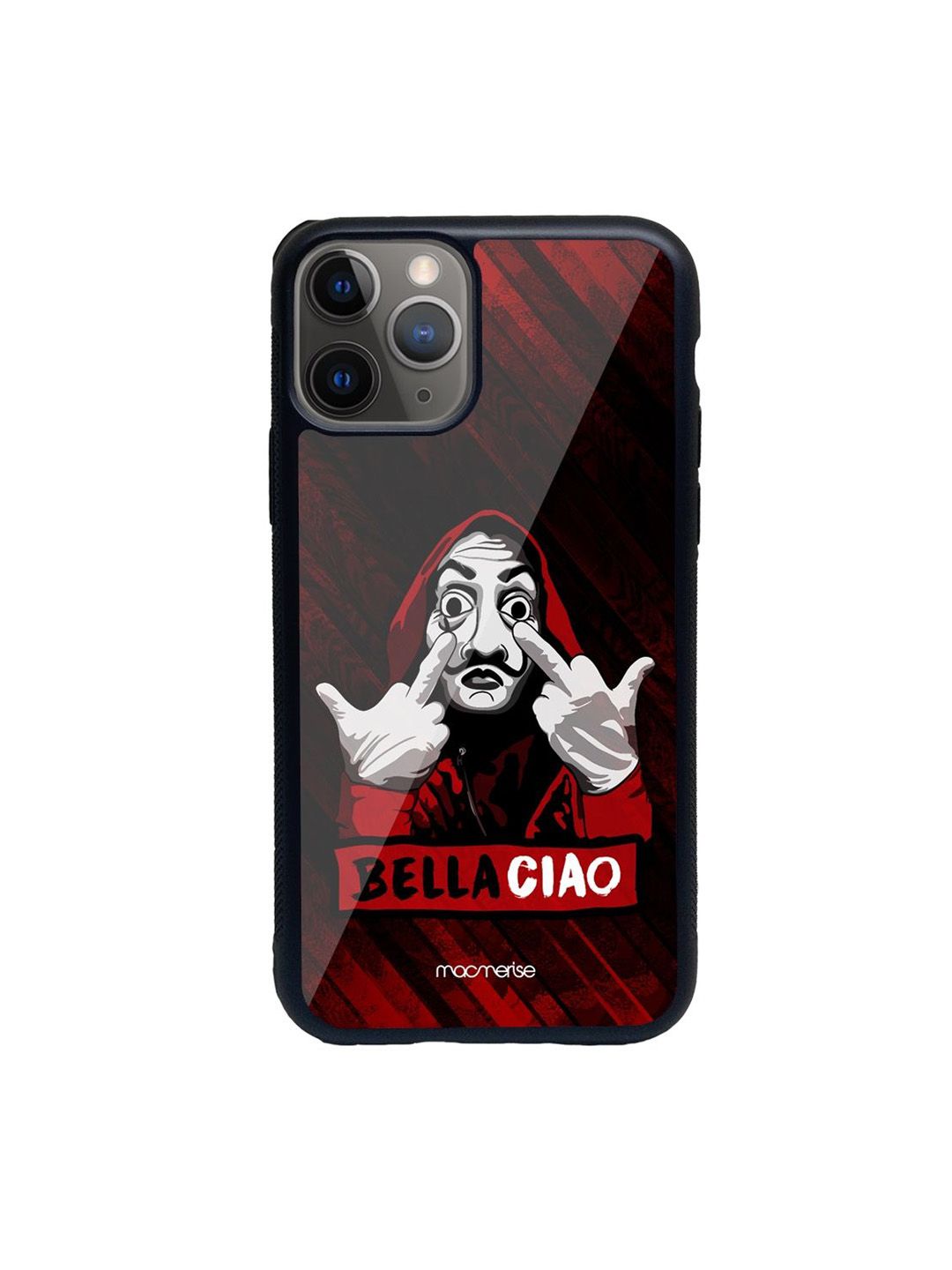 macmerise Red Printed Bella Ciao iPhone 11 Pro Max Back Case Price in India