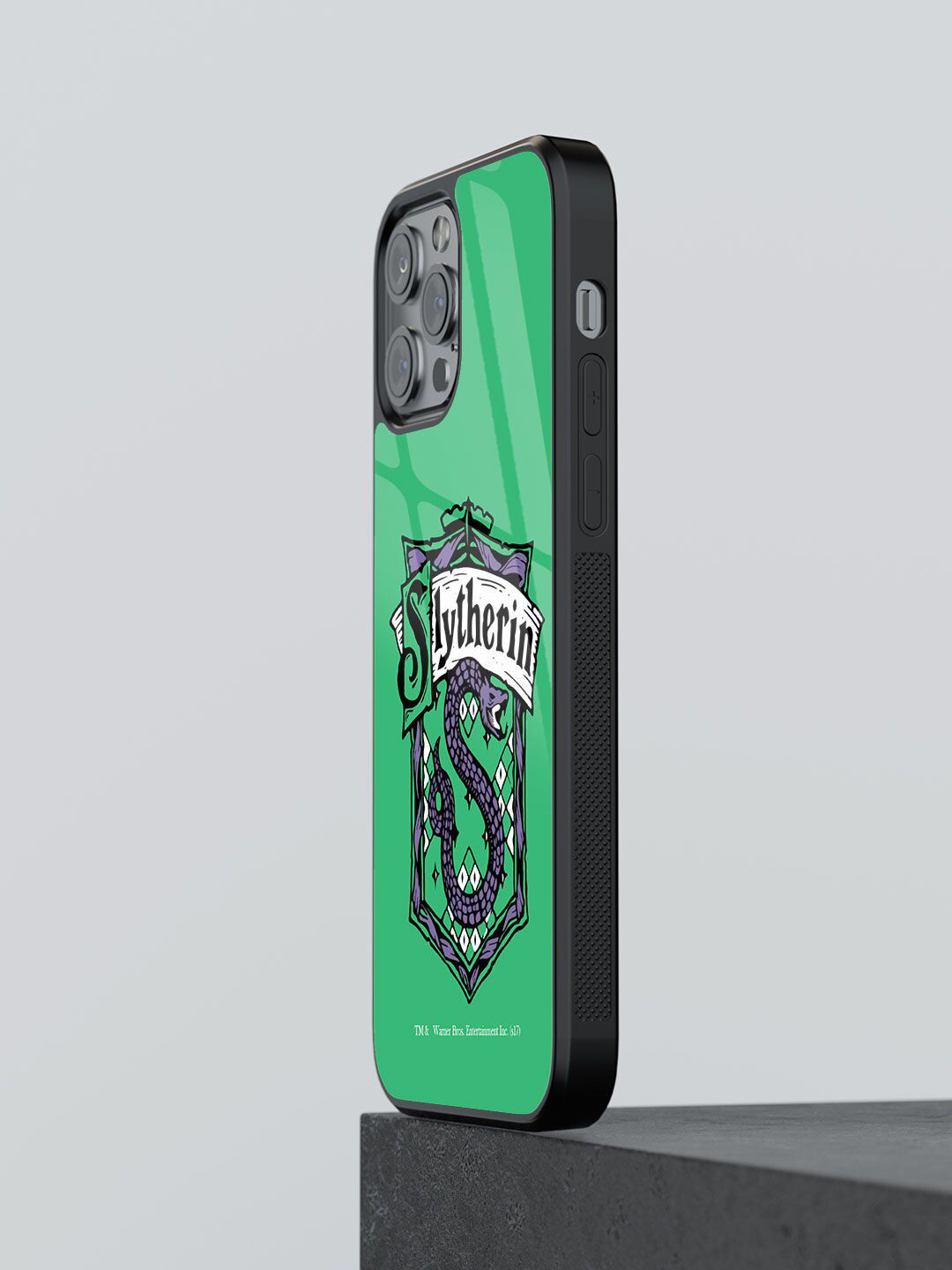 macmerise Green Printed Crest Slytherin iPhone 13 Pro Max Back Case Price in India