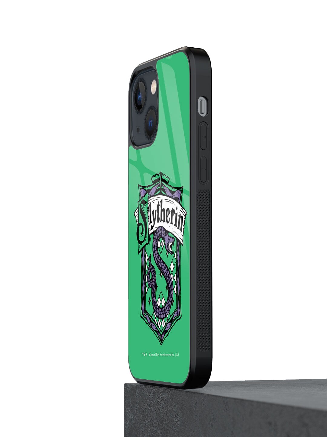 macmerise Green Printed Crest Slytherin iPhone 13 Back Case Price in India
