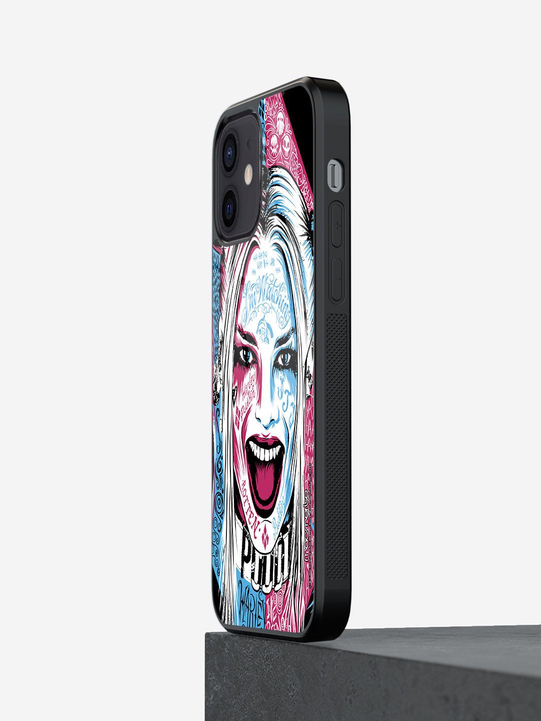 macmerise Pink Printed Wicked Harley Quinn iPhone 12 Mini Back Case Price in India