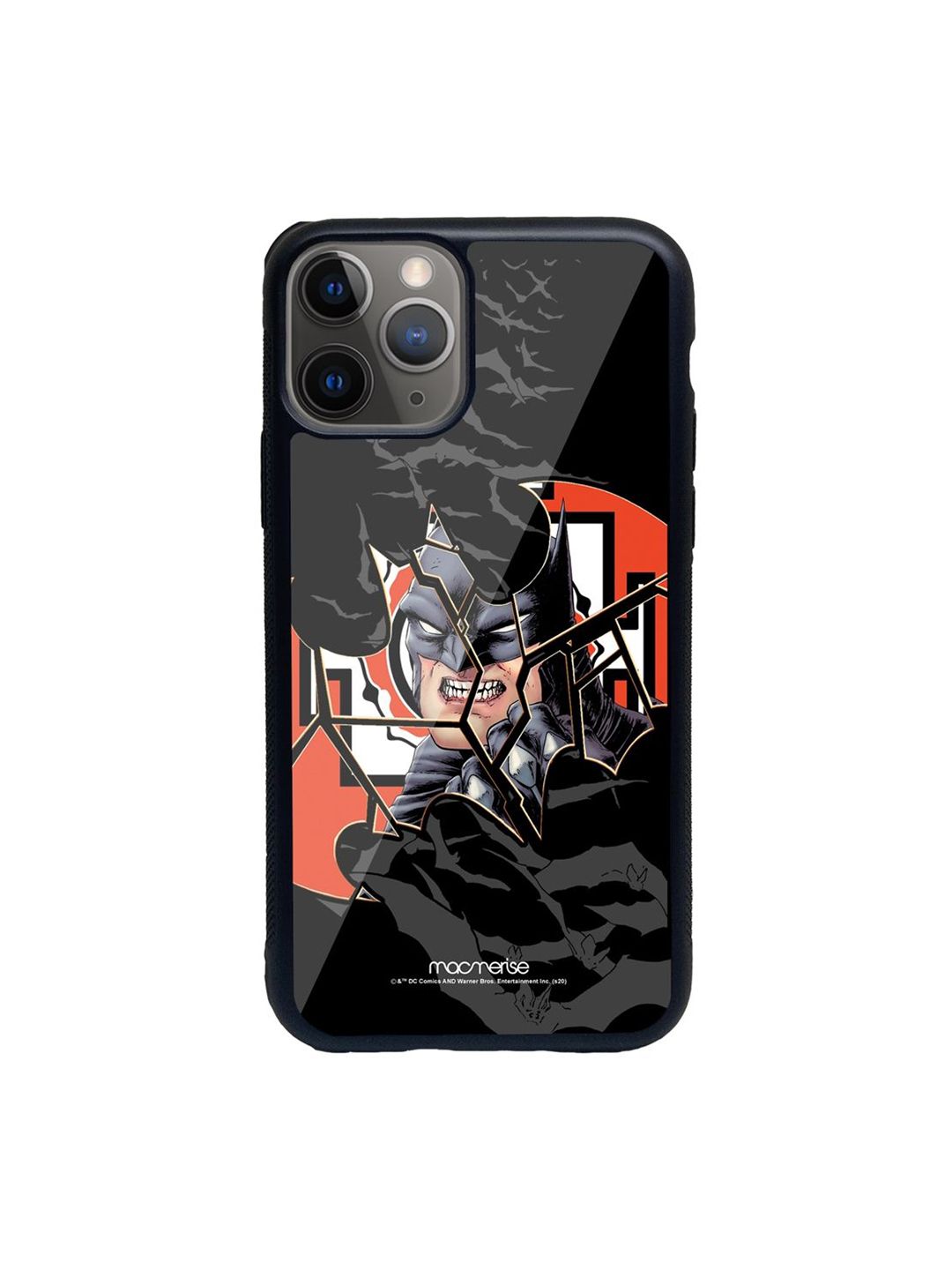 macmerise Black & Red Angry Batman iPhone 11 Pro Back Case Price in India