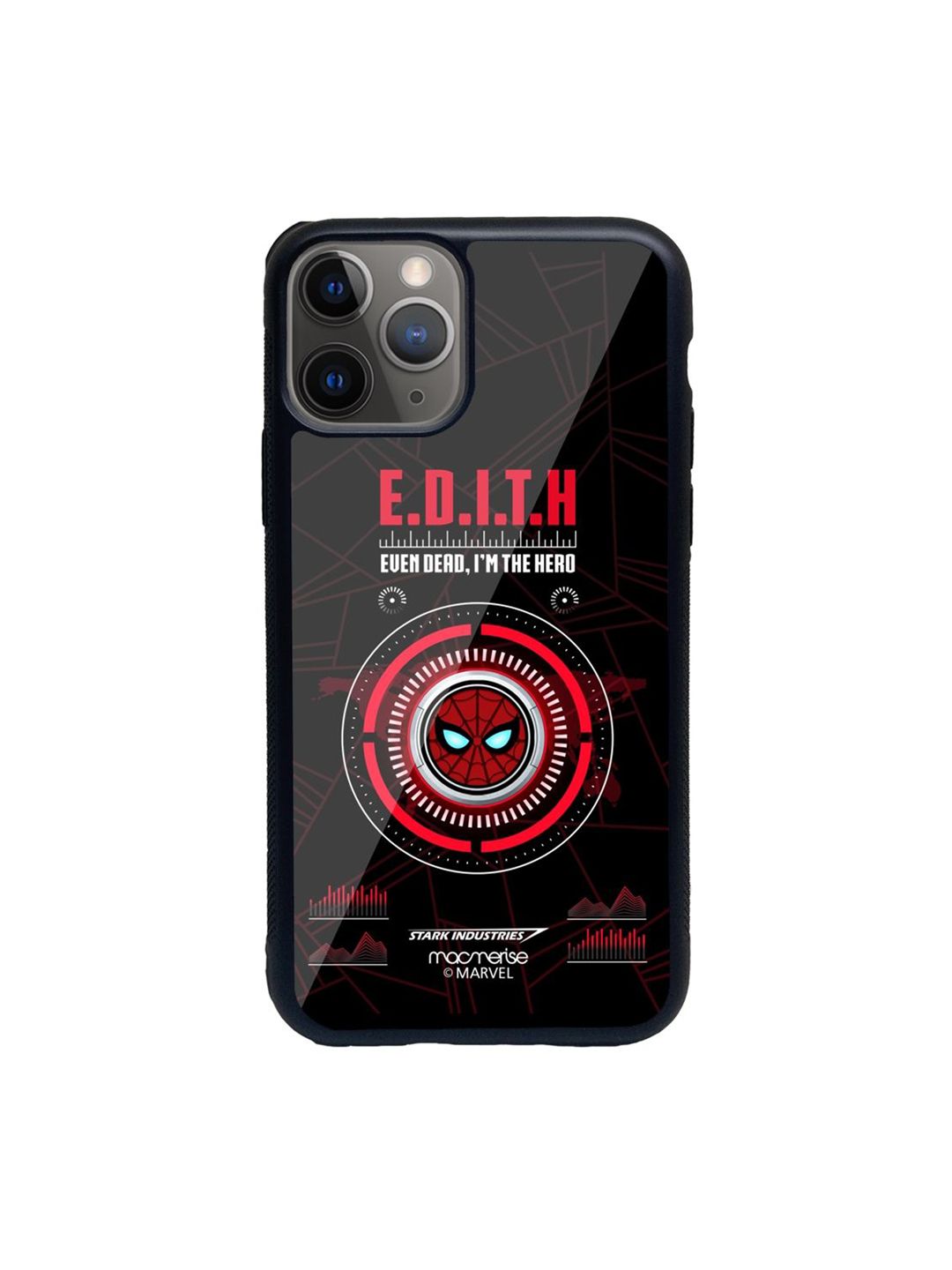 macmerise Red Printed Hello Edith iPhone 11 Pro Max Back Case Price in India