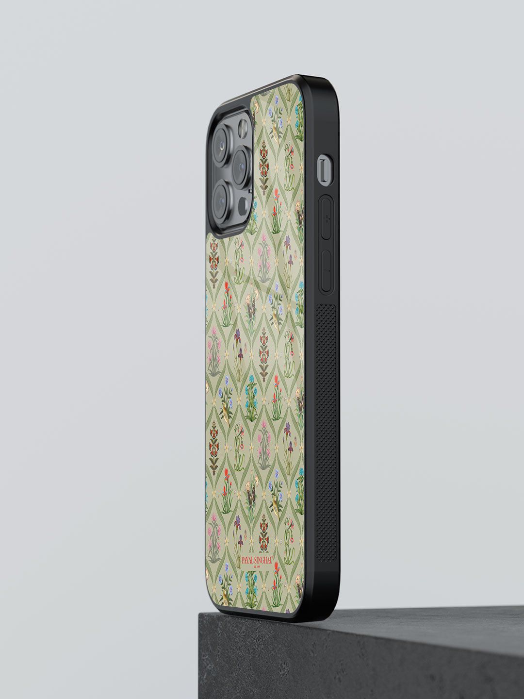 macmerise Green Printed Payal Singhal Mughal Motifs iPhone 13 Pro Max Back Case Price in India