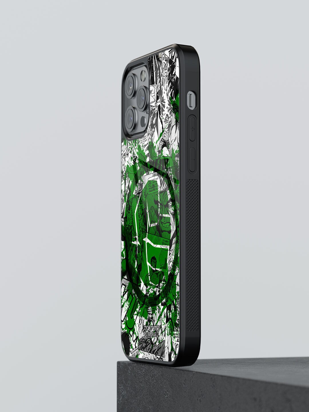 macmerise Green & White Splash Out Hulk Fist  iPhone 12 Pro Back Case Price in India