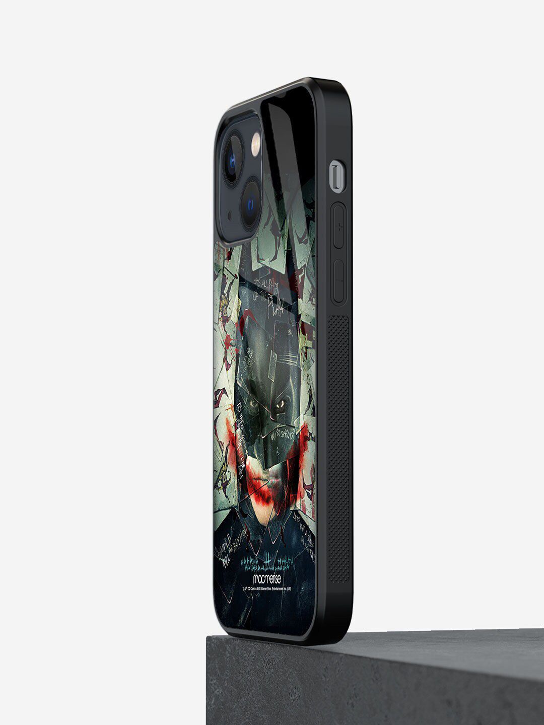 macmerise Black Bat Joker Printed iPhone 13 Mini Back Case Price in India