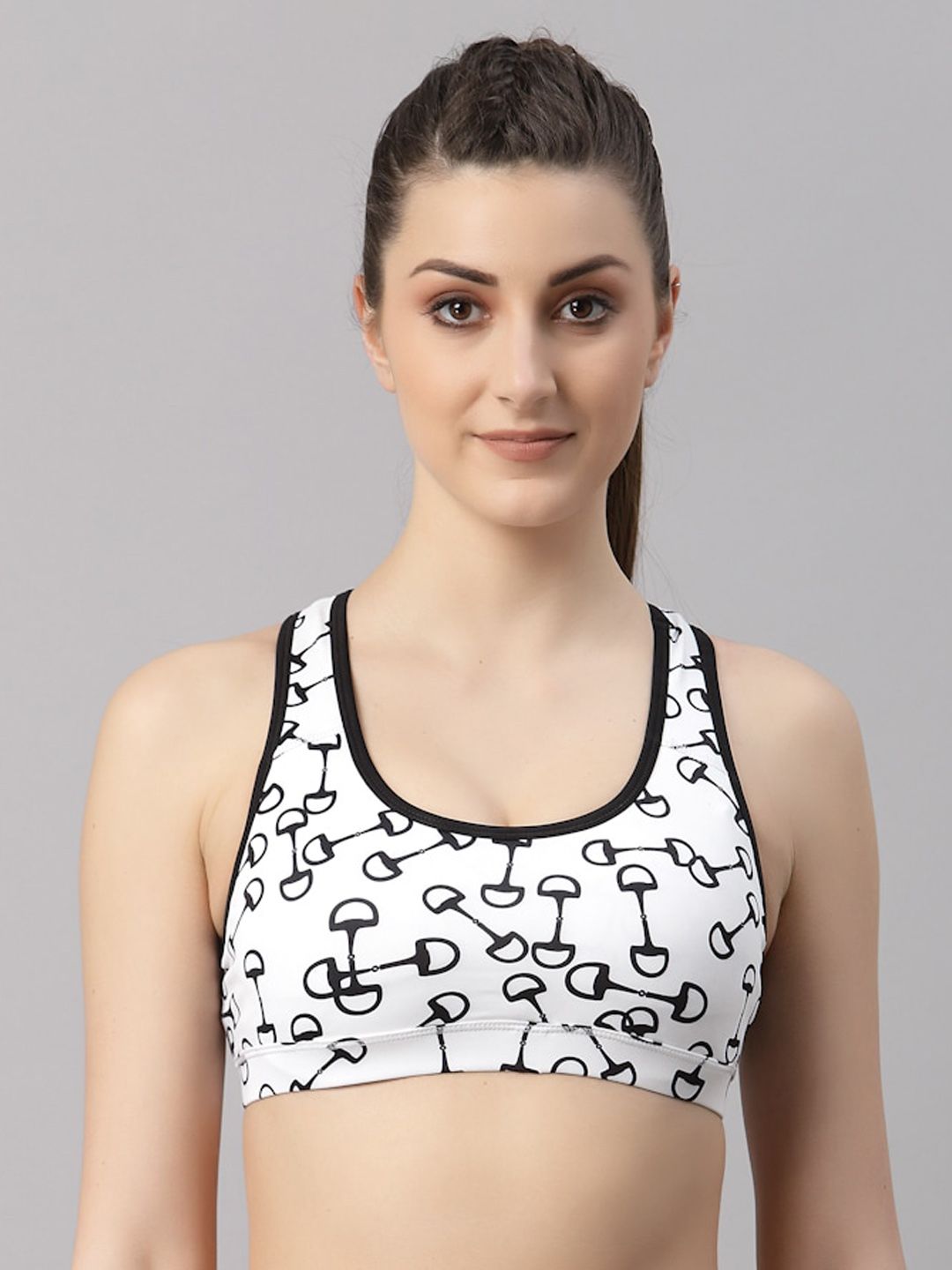 JUMP USA White & Black T-shirt Bra Price in India