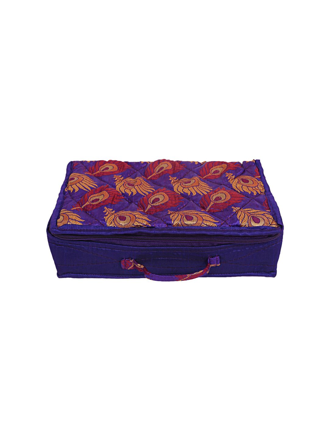 Kuber Industries Purple Printed Jewellery Organiser Price in India