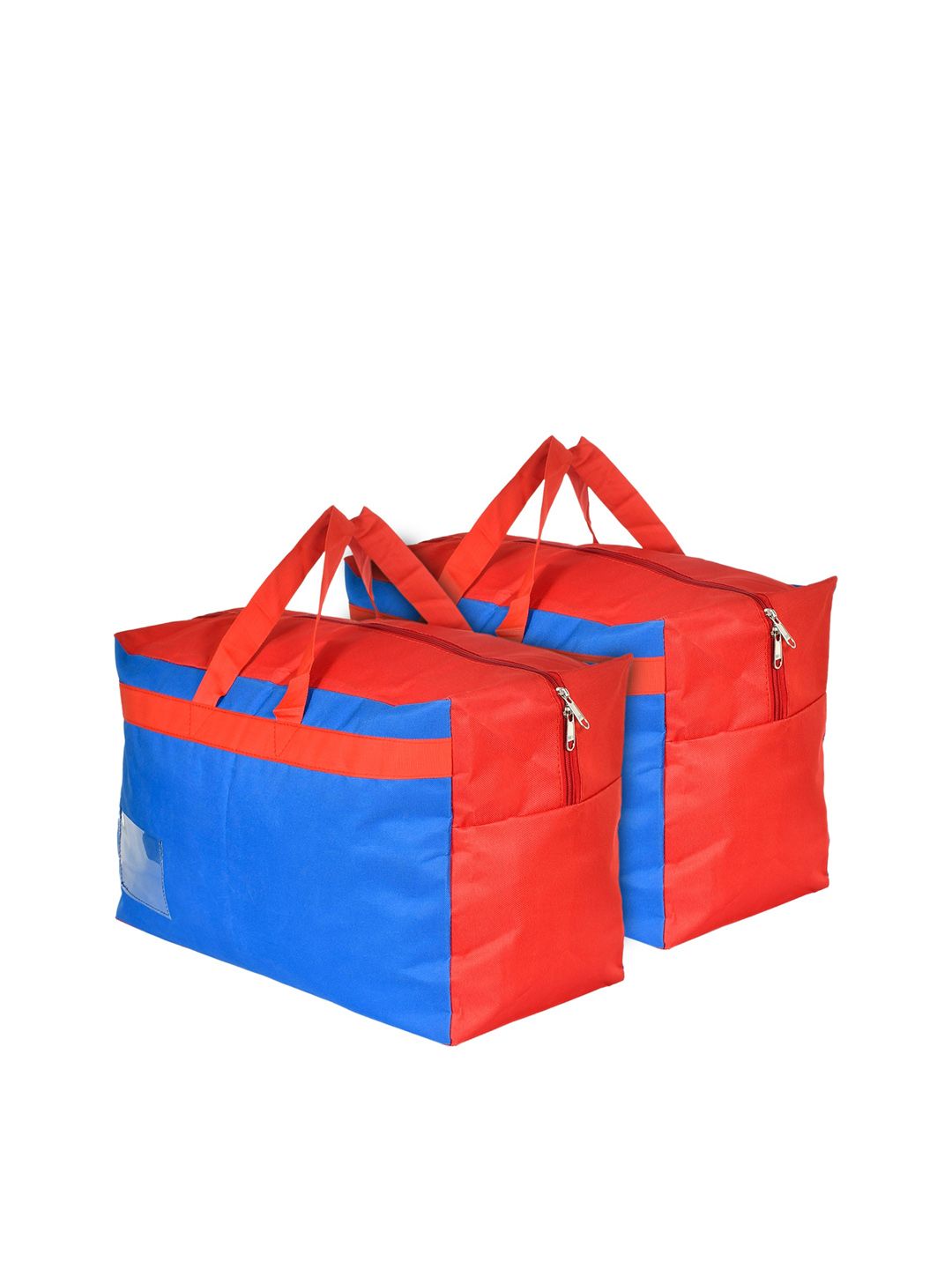 Kuber Industries Set Of 2 Blue Solid Travel Duffle Bag Price in India