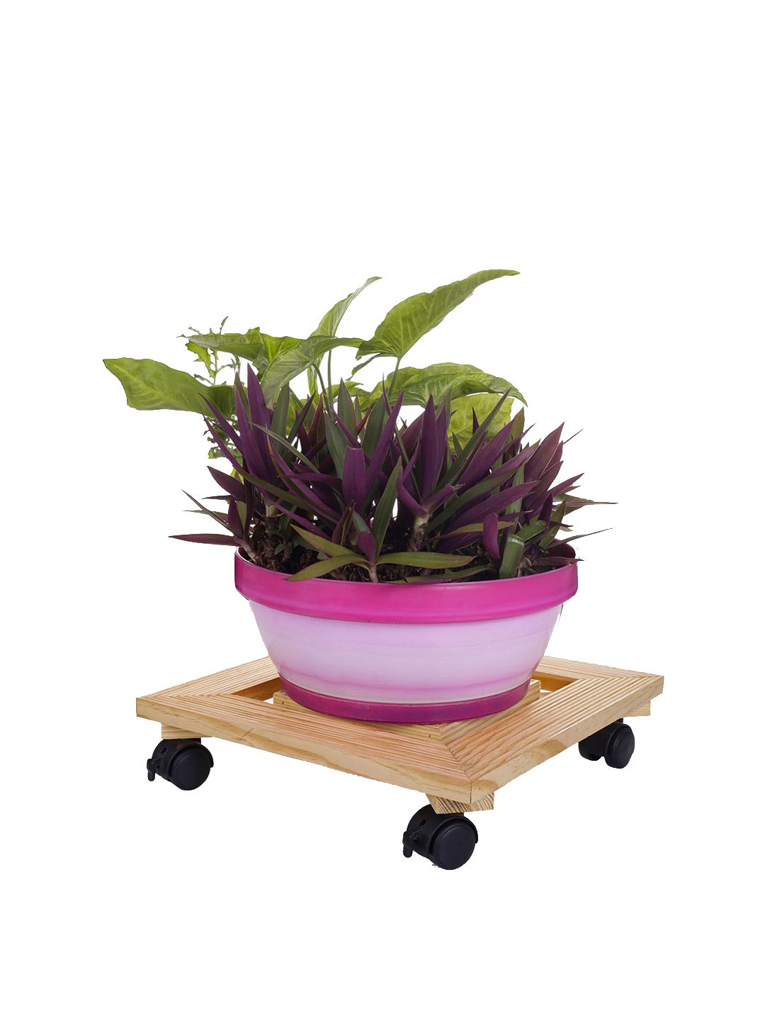 Sharpex Brown Wooden Stand Square Garden Accessories Price in India