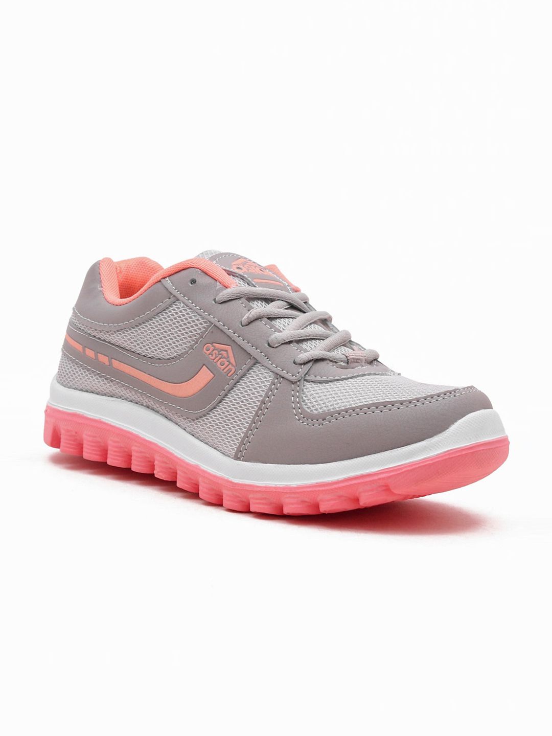ASIAN Women Grey Striped Sneakers