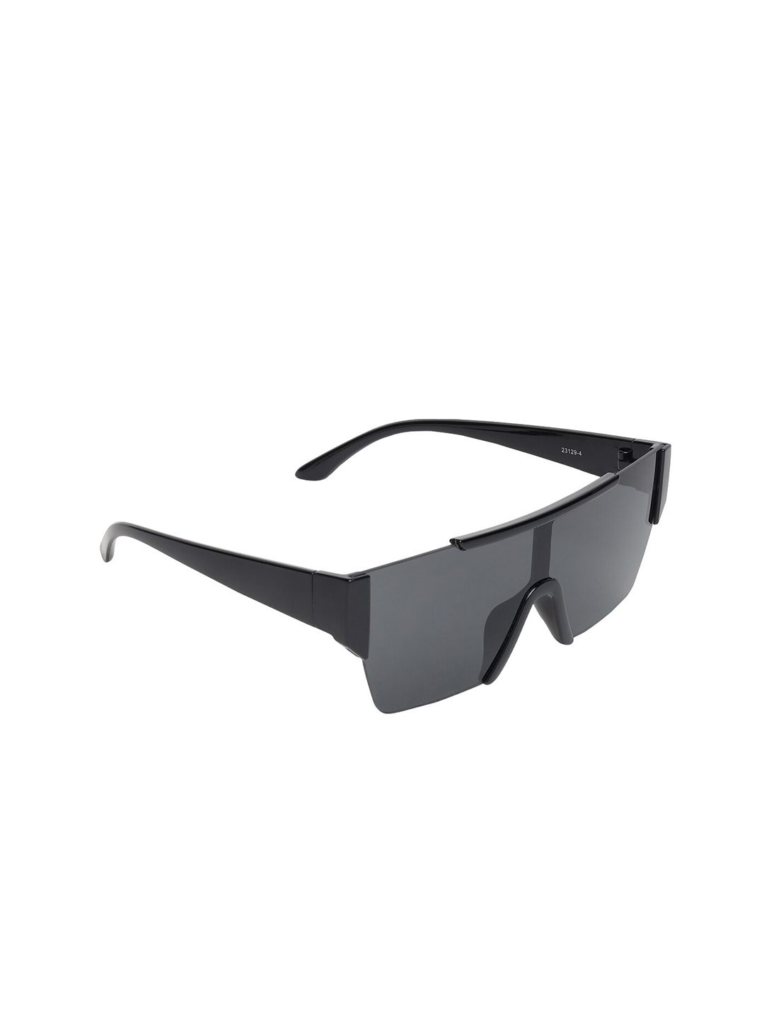 ALIGATORR Unisex Black Lens & Black Oversized Sunglasses with UV Protected Lens