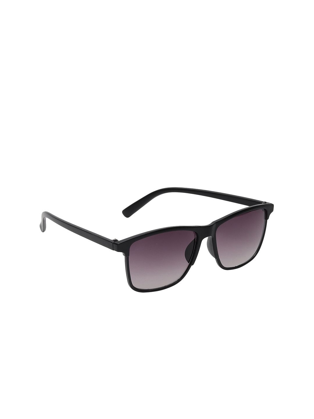 GARTH Unisex Grey Lens & Black Square Sunglasses with UV Protected Lens