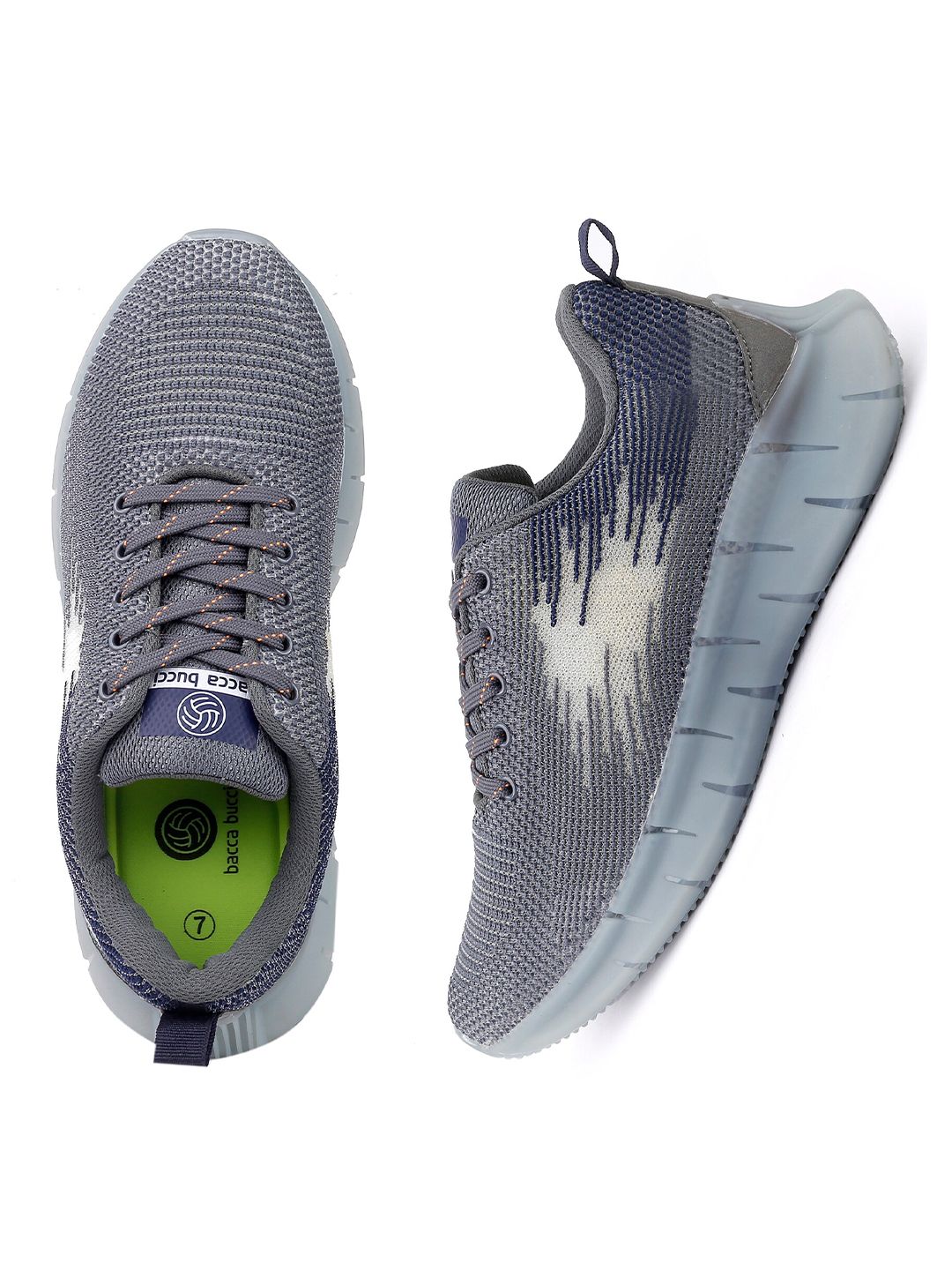 bacca bucci Metaverse Road Grey Mesh Training Shoes
