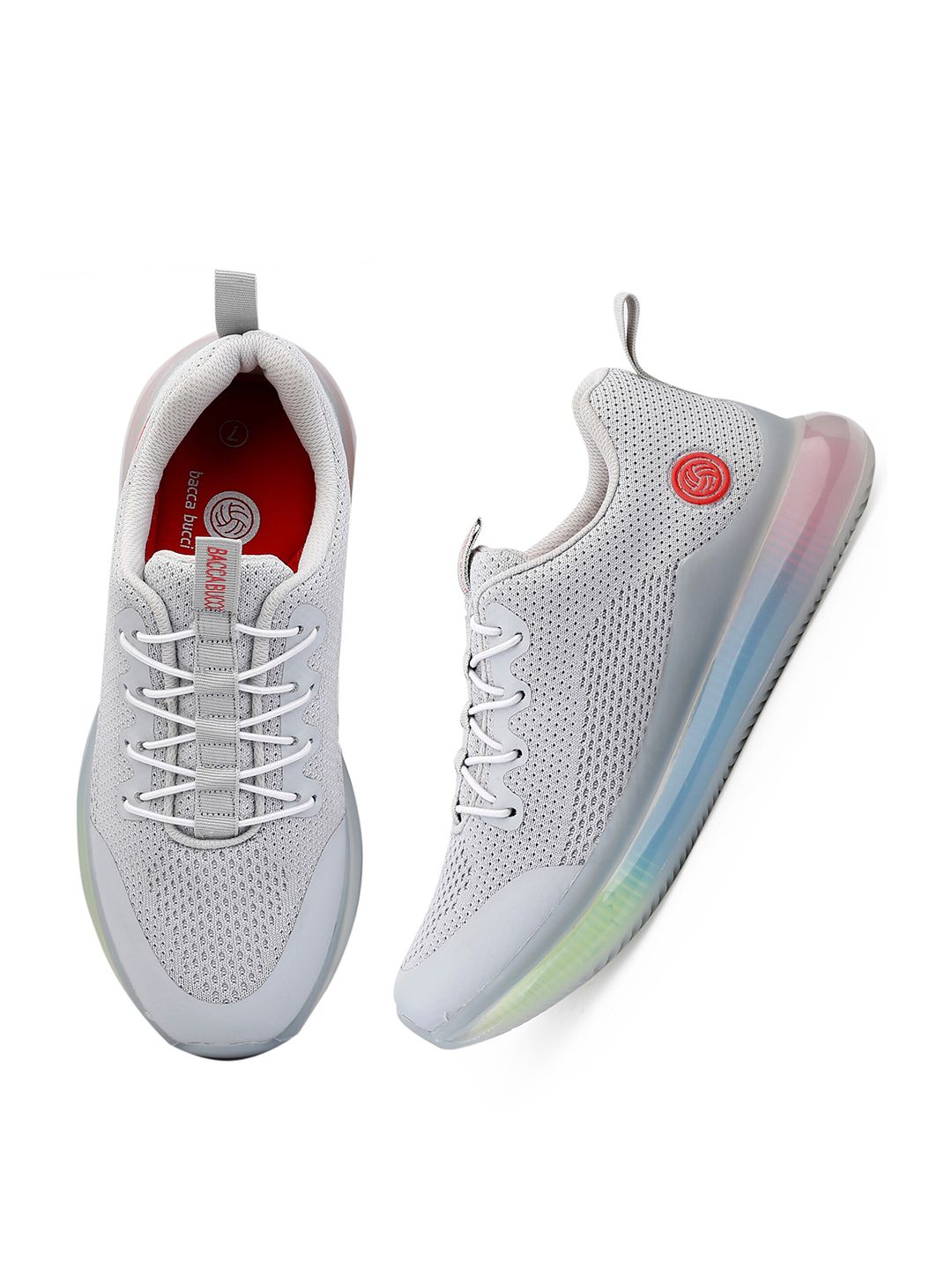bacca bucci Bob Lifestyle Off White Mesh Running Shoes