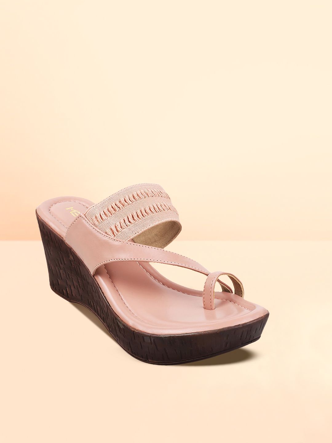 Metro Pink Wedge Sandals