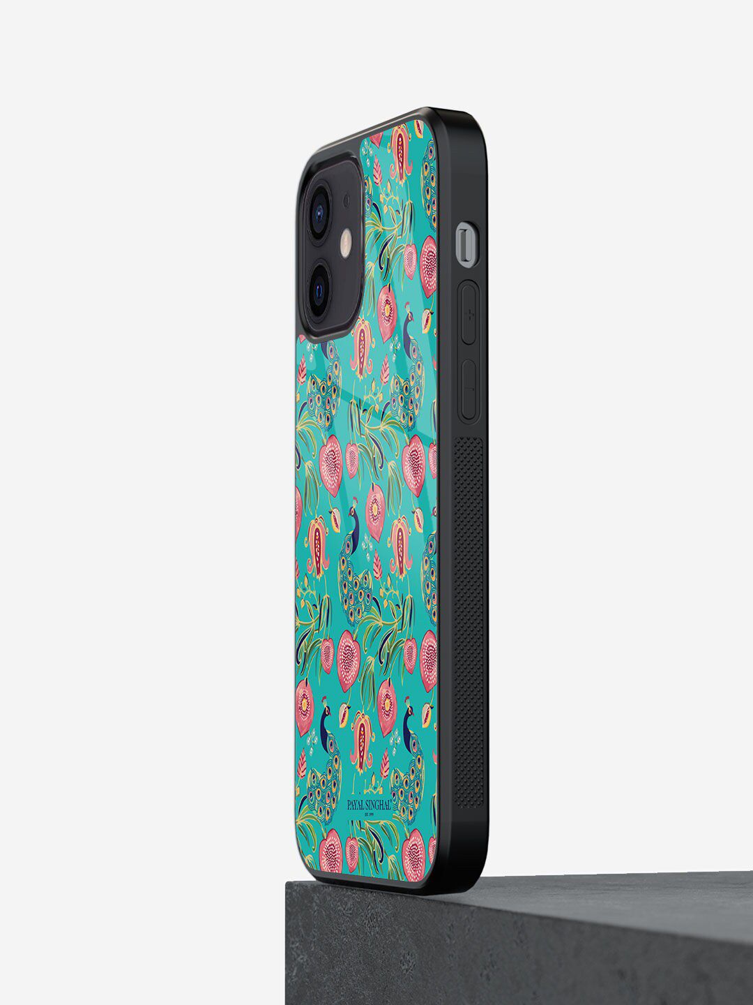 macmerise Sea Green Printed Glass iPhone 12 Mini Back Case Price in India