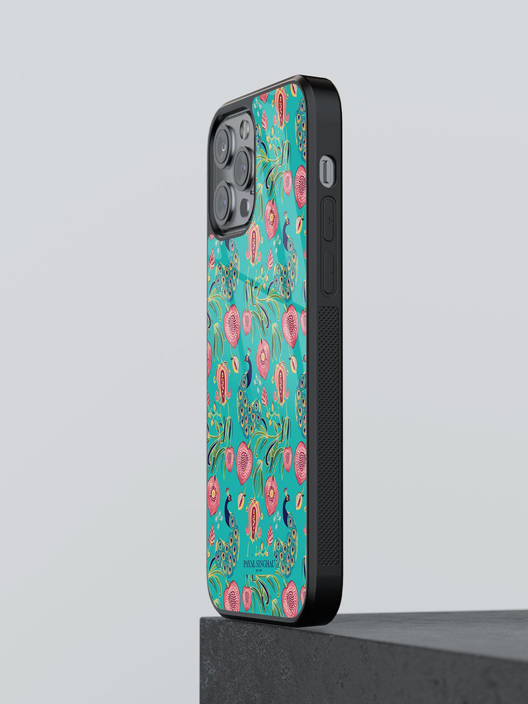 macmerise Teal Blue Printed Payal Singhal Anaar &  Mor iPhone 12 Pro Max Phone Case Price in India