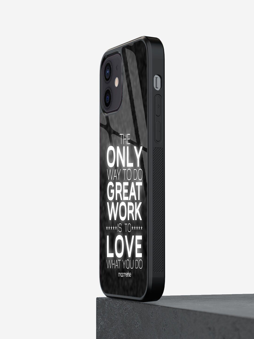 macmerise Black & White Love What You Do iPhone 12 Mini Mobile Phone Case Price in India