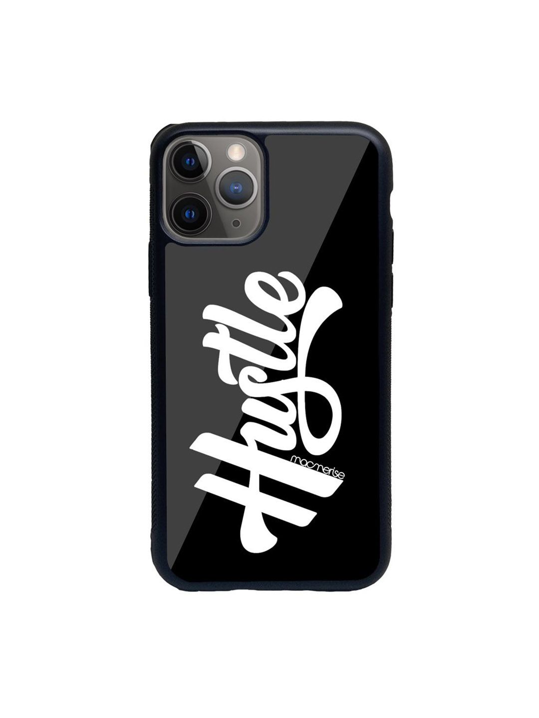 macmerise Black & White Hustle Black iPhone 11 Pro Mobile Phone Case Price in India