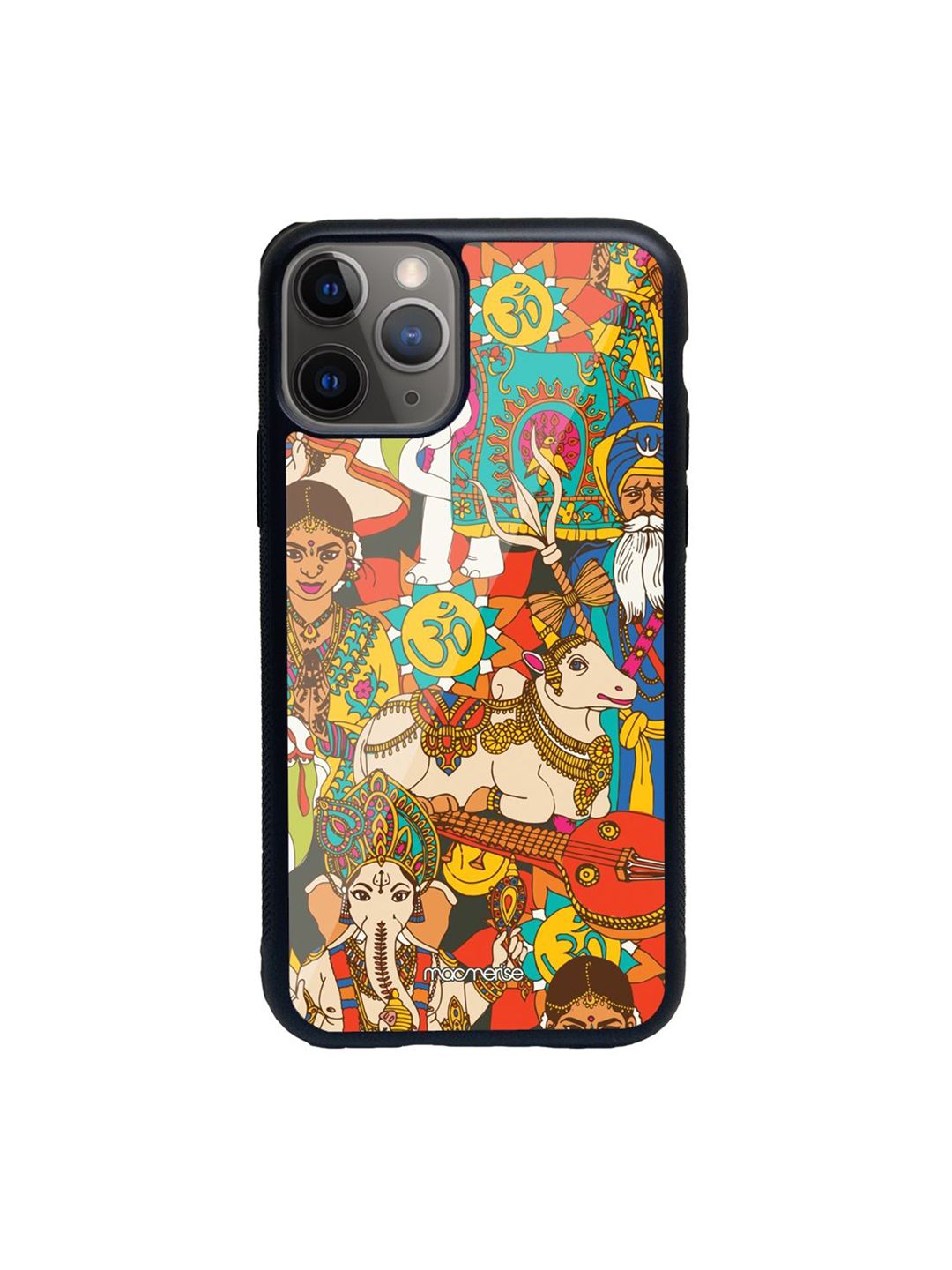 macmerise Beige & Red Namaste India Printed iPhone 11 Pro Max Phone Cases Price in India