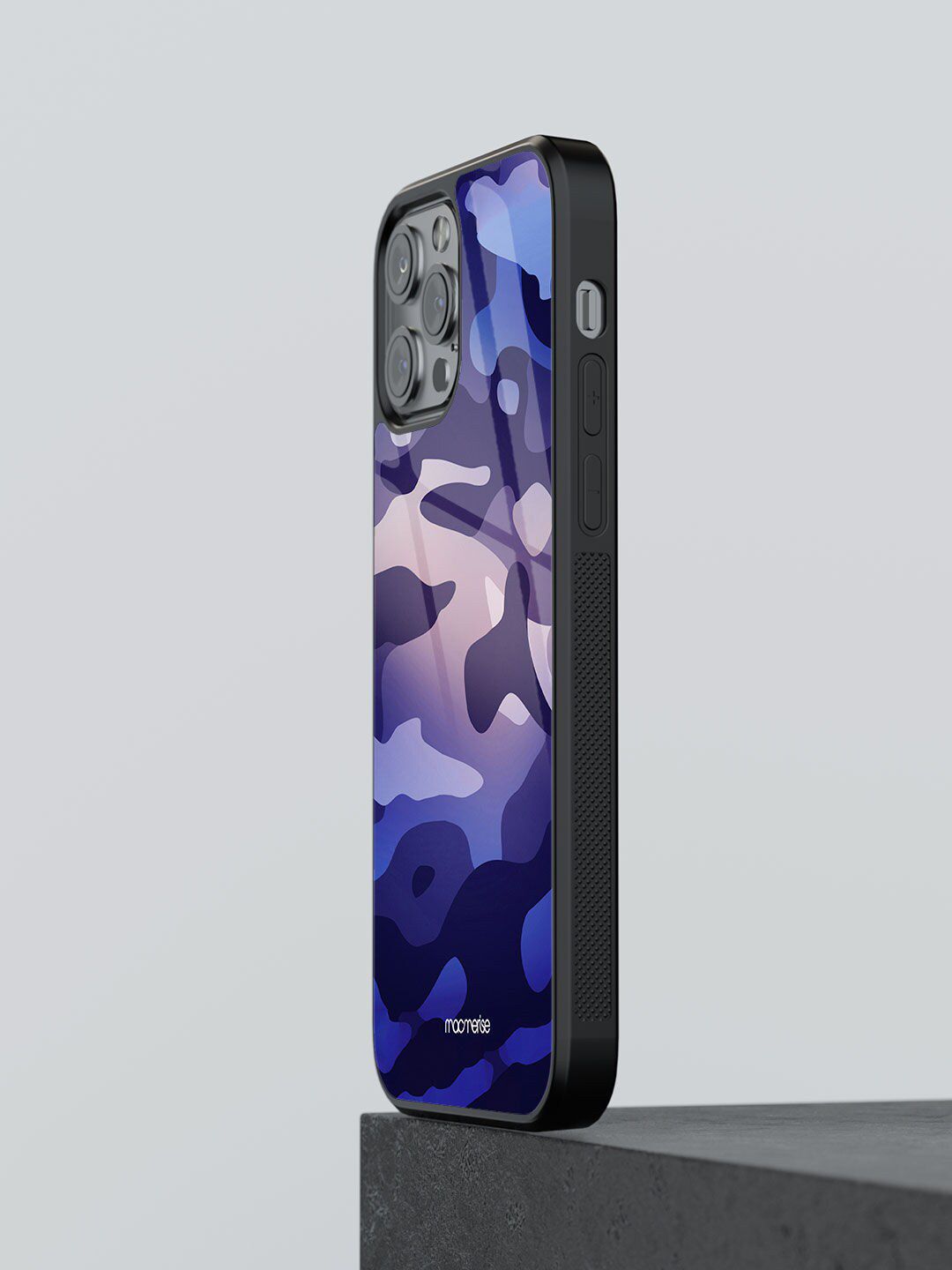 macmerise Blue Camo Cyber Grape iPhone 12 Pro Max Mobile Phone Case Price in India