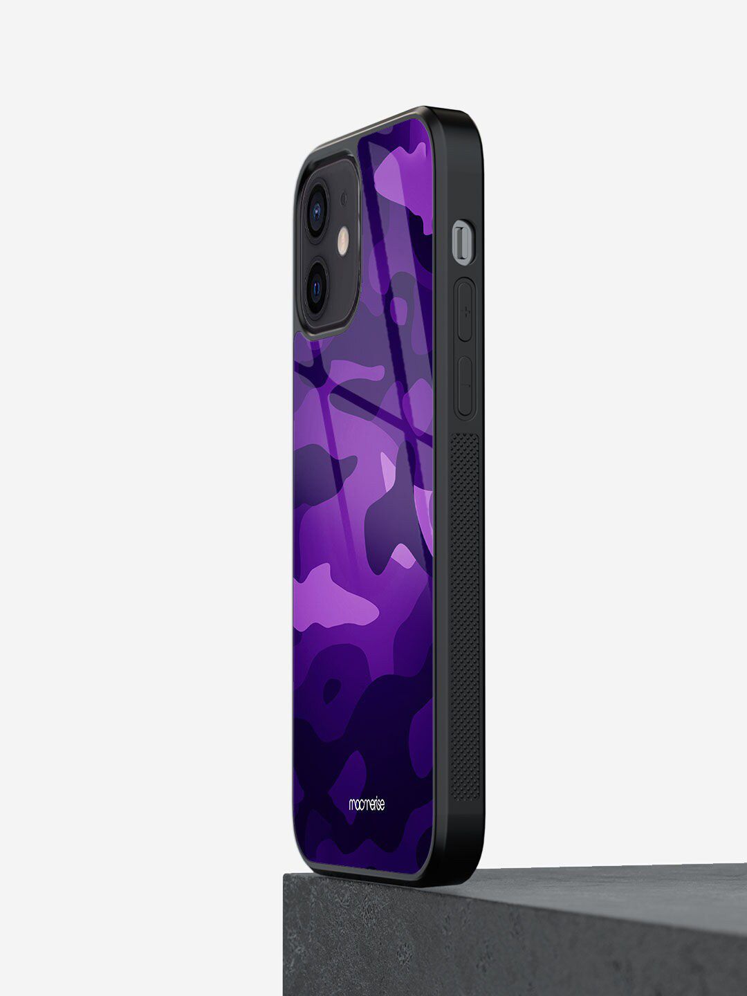 macmerise Purple & Black Camo Persian Indigo iPhone 12 Mini Back Case Price in India