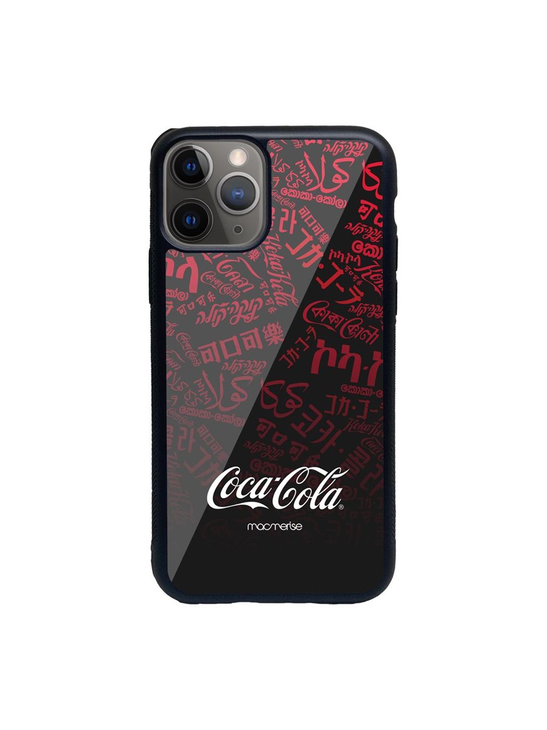 macmerise Black I Speak Coke Black Glass  iPhone 11 Pro Back Case Price in India