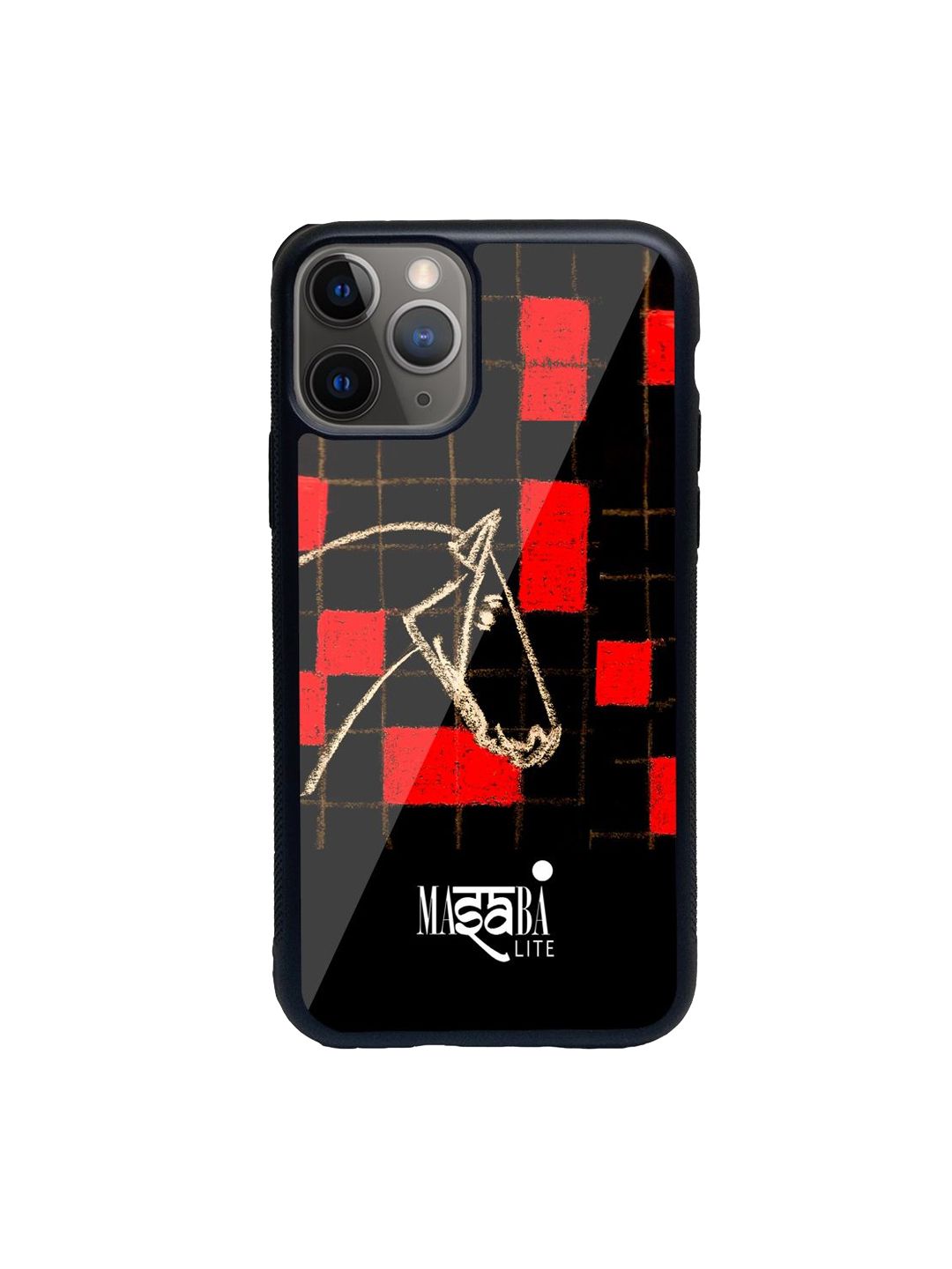 macmerise Black & Red Printed iPhone 11 Pro Phone Cases Price in India