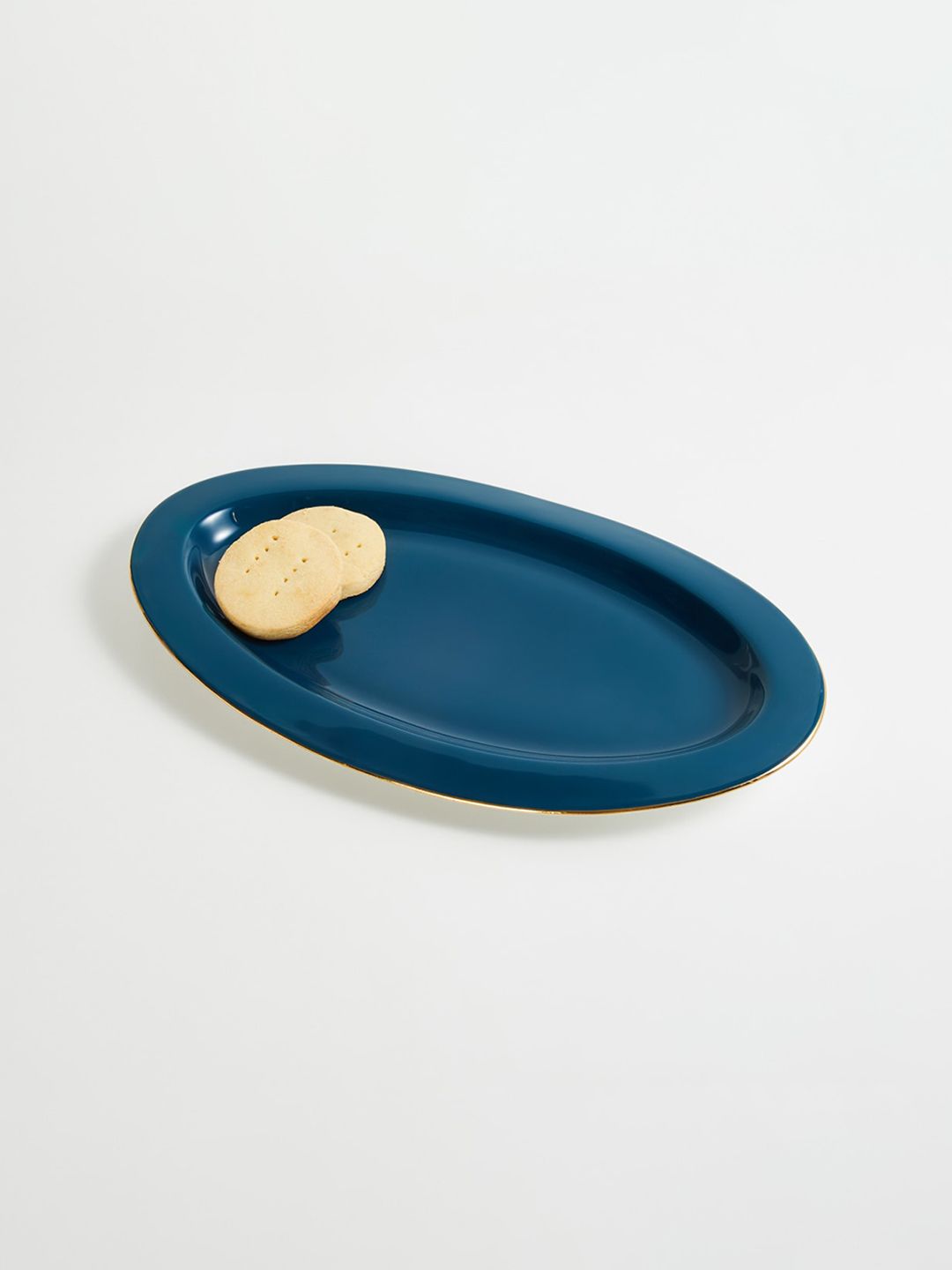Home Centre Teal-Blue Solid Bone China Serveware Price in India