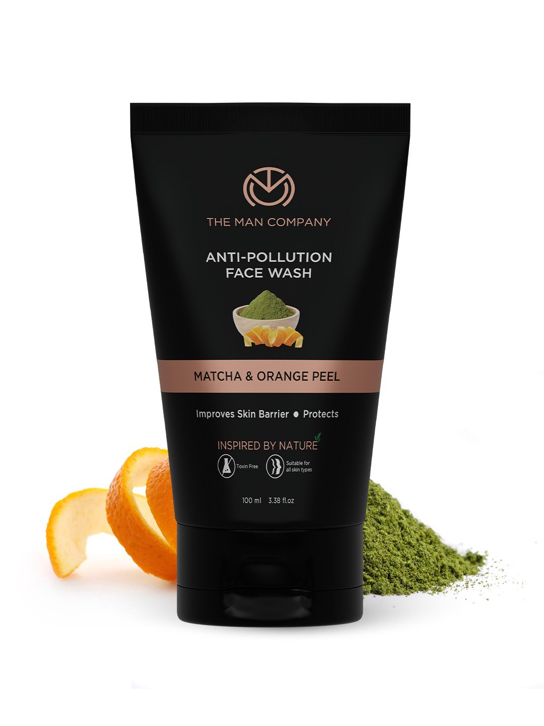 THE MAN COMPANY Men Matcha & Orange Peel Anti-Pollution Face Wash - 100ml