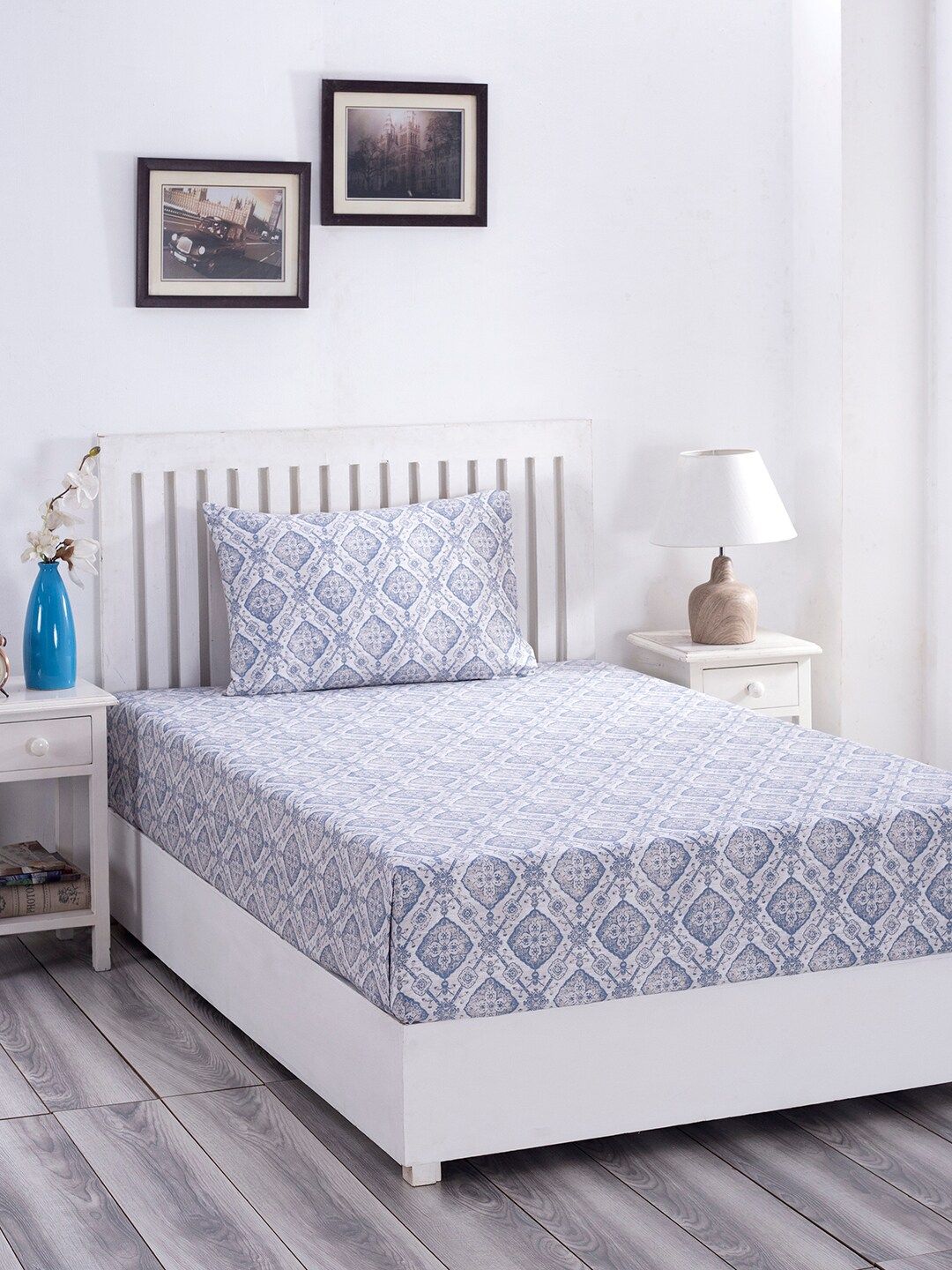 MASPAR Unisex Blue Bedsheets Price in India