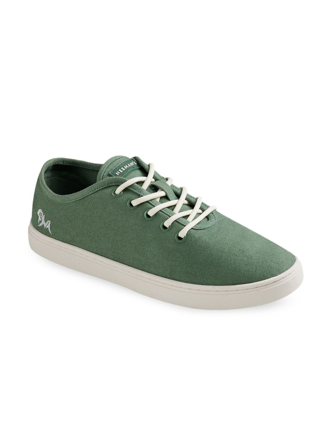 NEEMANS Unisex Green Classic Lace Up Sneakers Price in India