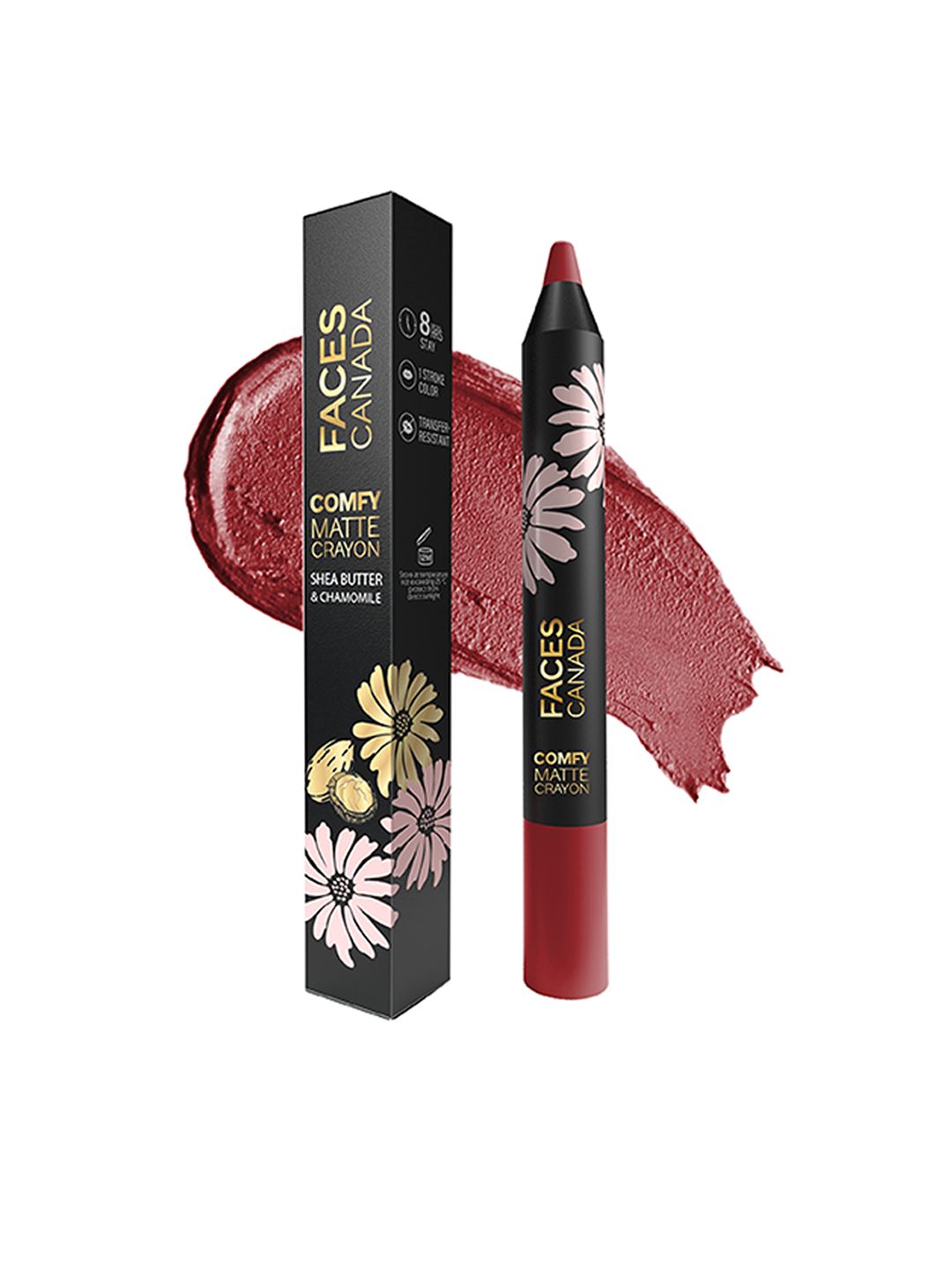 FACES CANADA Comfy Matte Crayon Lipstick with Shea Butter & Chamomile - Lips Dont Lie 07