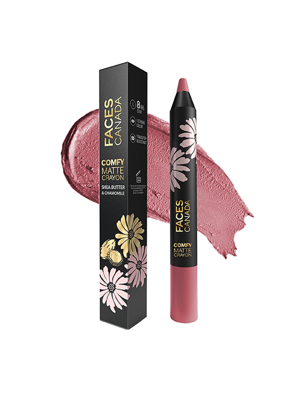 FACES CANADA Comfy Matte Crayon Lipstick with Shea Butter & Chamomile - No Filter 13