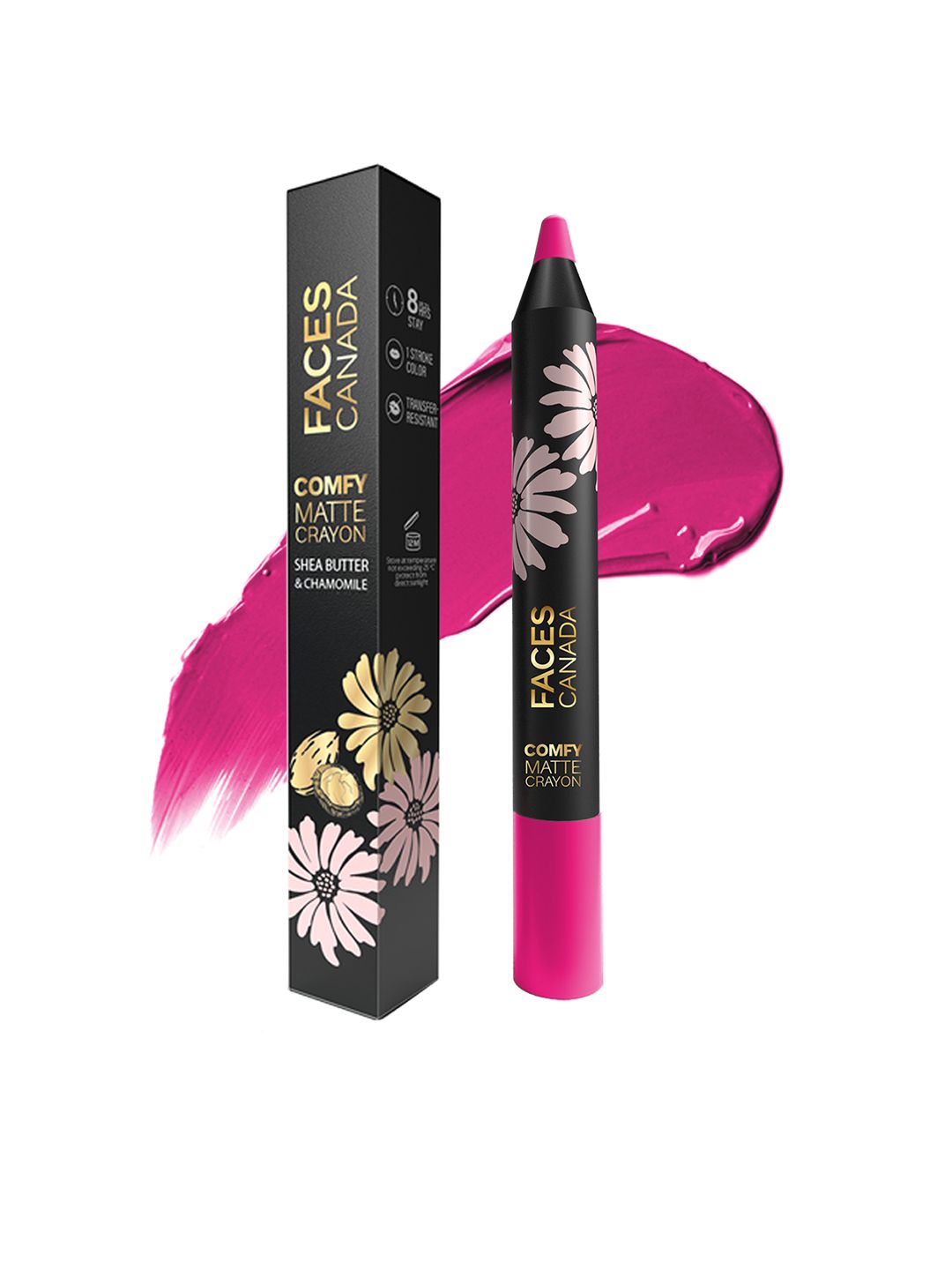 FACES CANADA Comfy Matte & Creamy Matte Crayon Lipstick 2.8g - Floss & Flirt 09