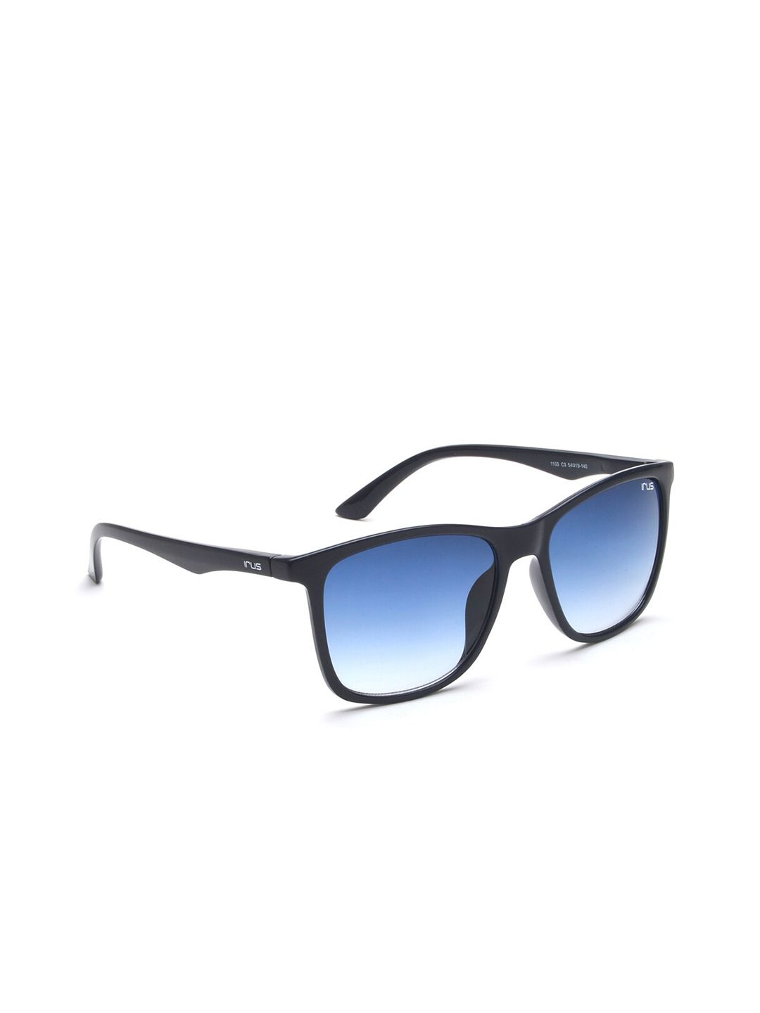 IRUS by IDEE Blue Lens & Black Square Sunglasses with UV Protected Lens IRS1103C3SG